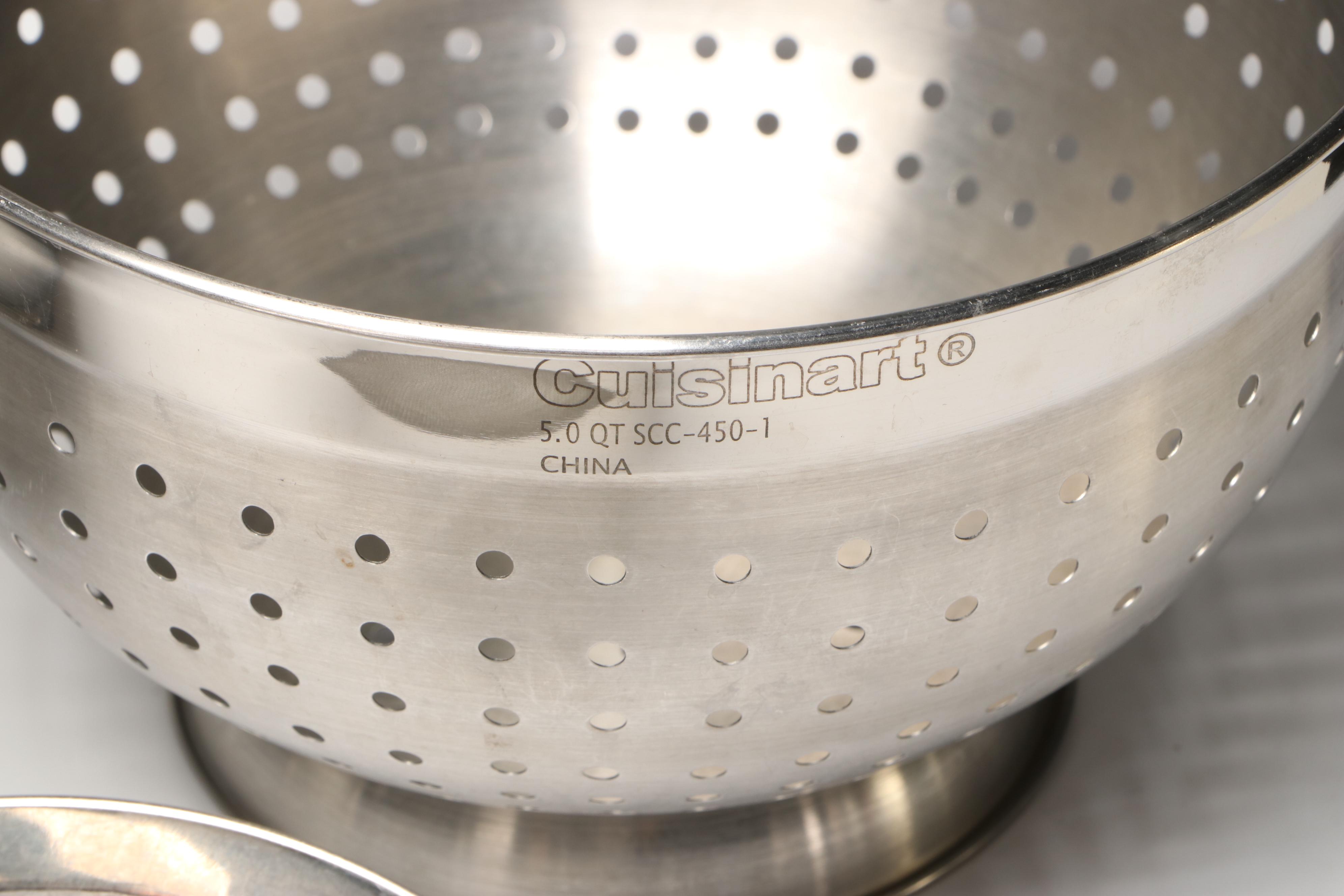 Cuisinart Stainless Steel Stock Pot, Strainer and More Kitchenware