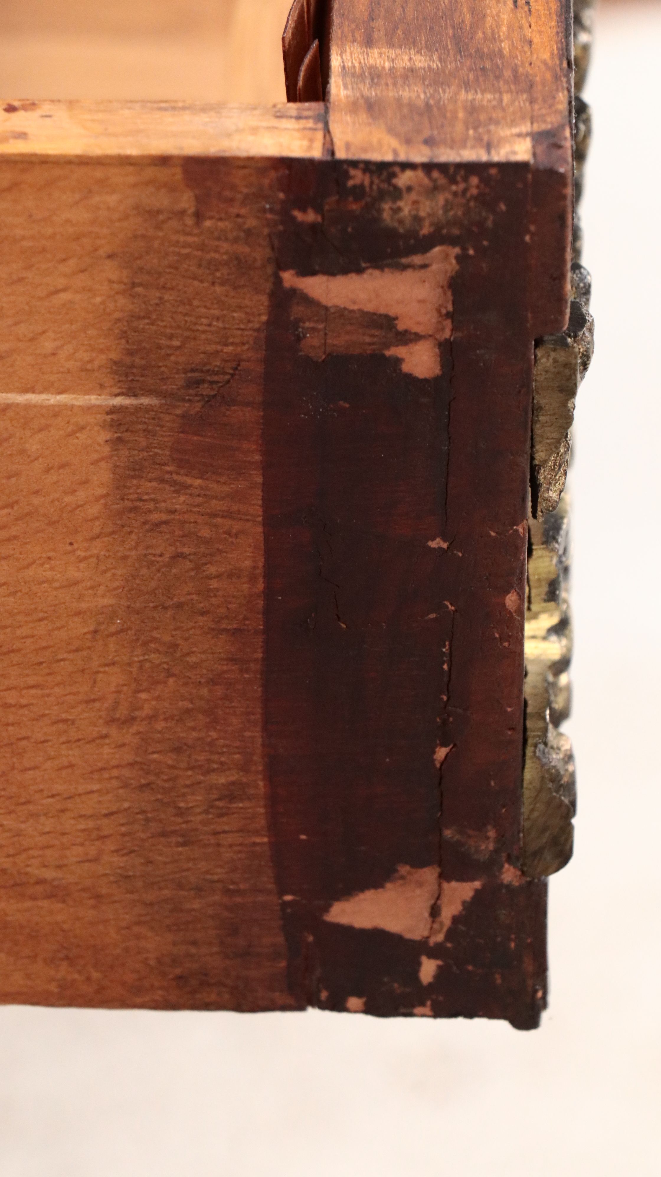 Louis XVI Style Bronze Mounted Marquetry Marble Top Buffet After Riesener