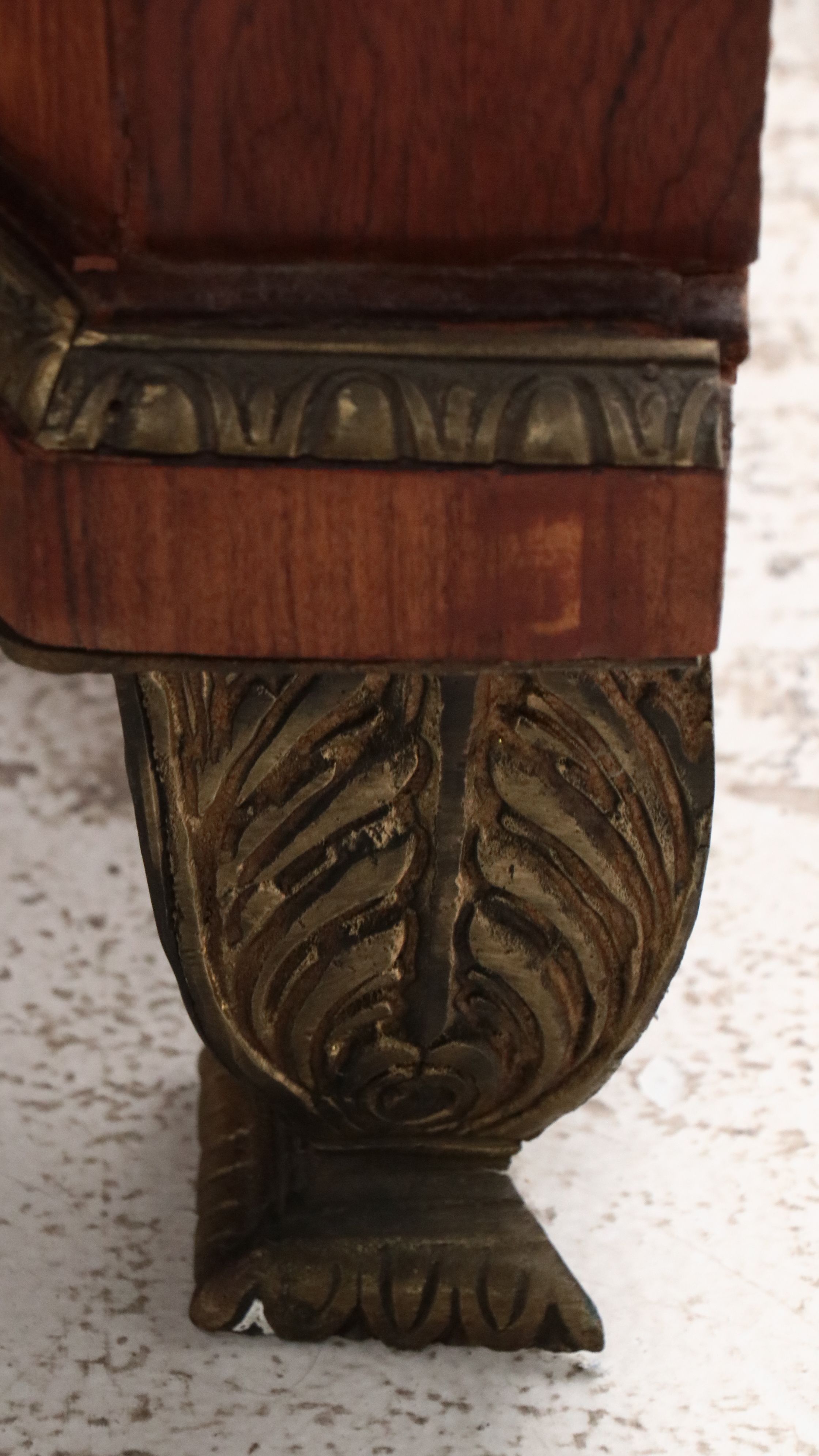 Louis XVI Style Bronze Mounted Marquetry Marble Top Buffet After Riesener