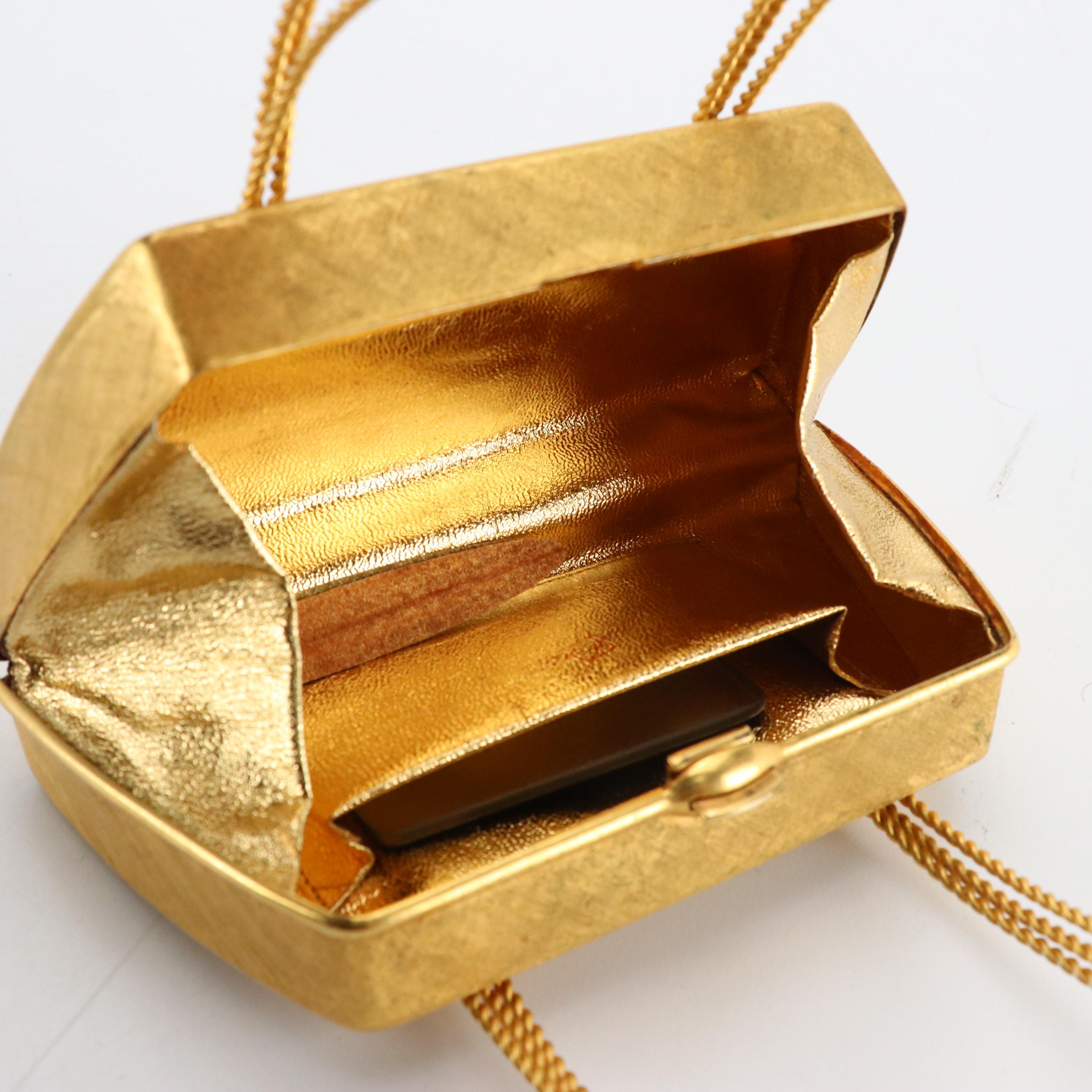 Japanese Saga-Nishiki Brocade Bag with Other Petit Point, Beaded, Metal Purses