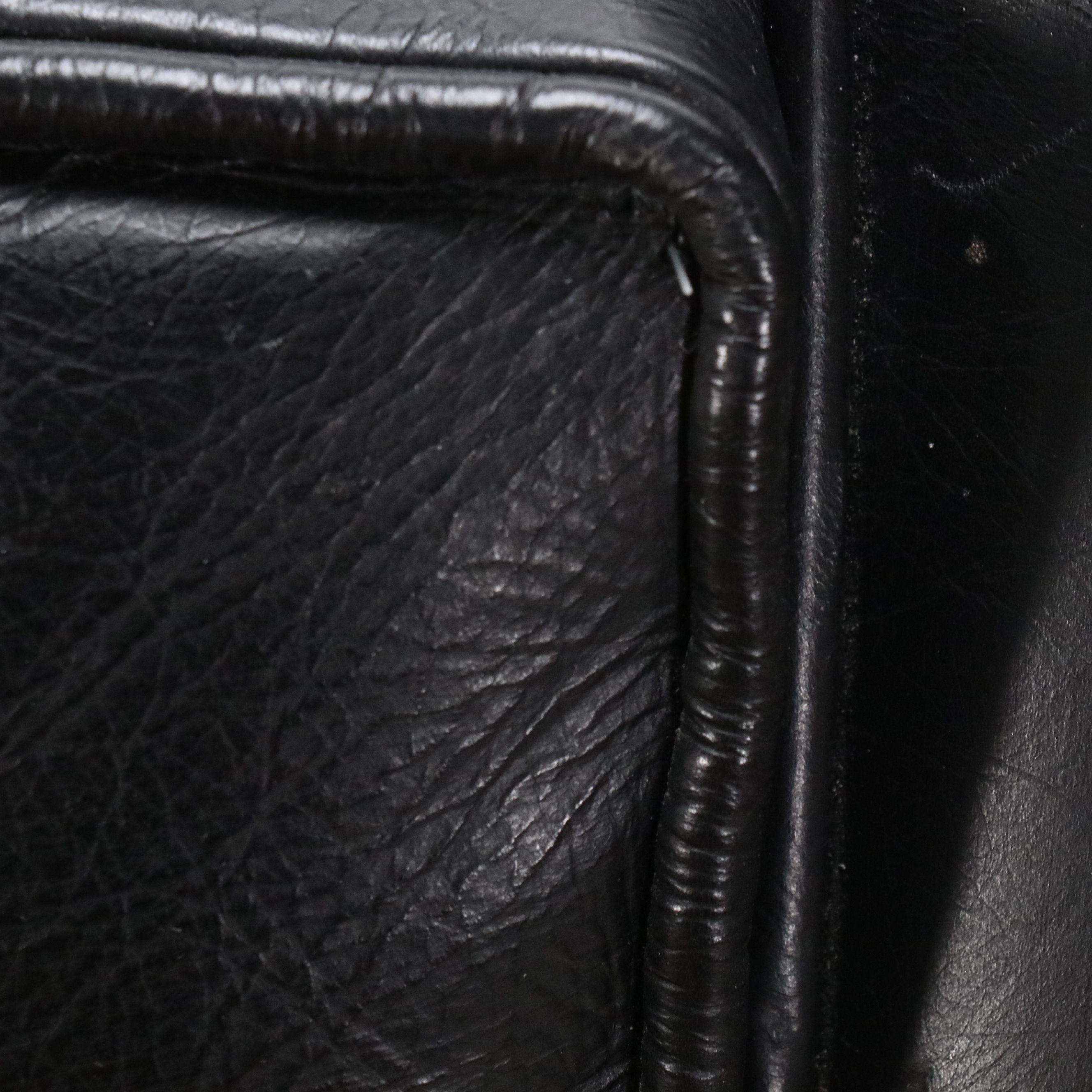 Woodworth Wooden Industries Mid Century Modern Faux Leather Armchair