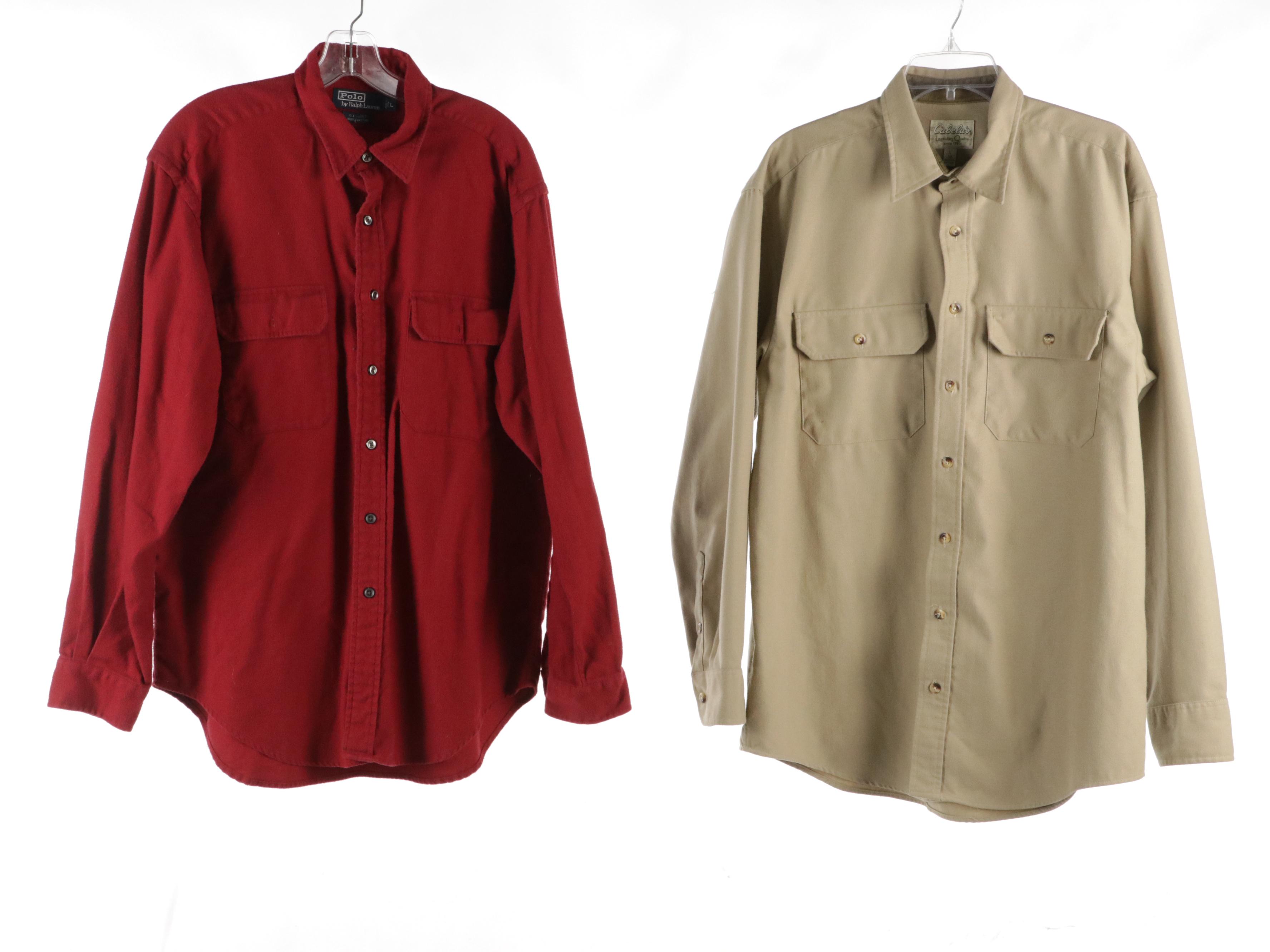 Men's Lauren Ralph Lauren, Cabela's & Other Long Sleeve Button-Up Shirts & More