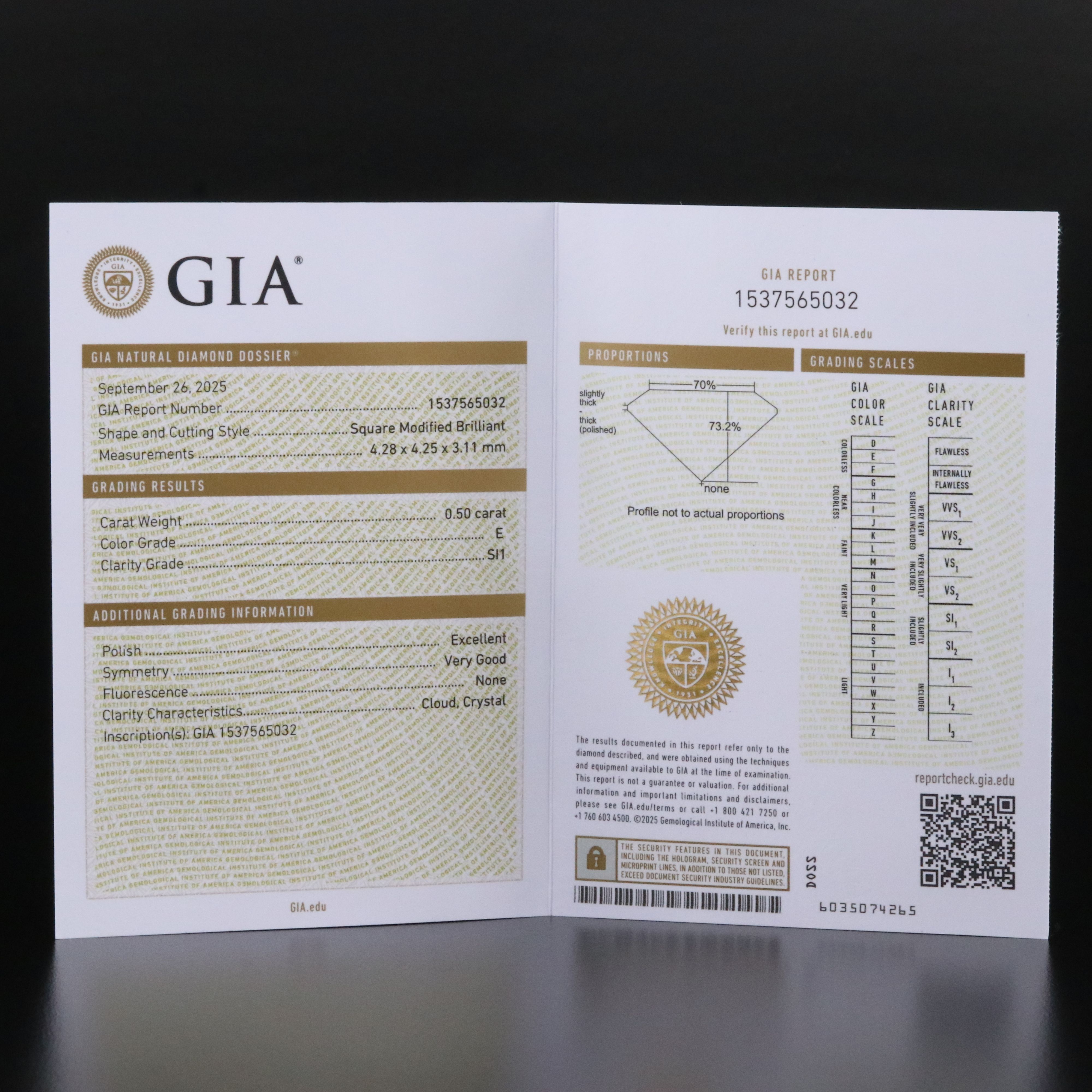 Platinum 1.02 CTW Diamond Stud Earrings with GIA Reports