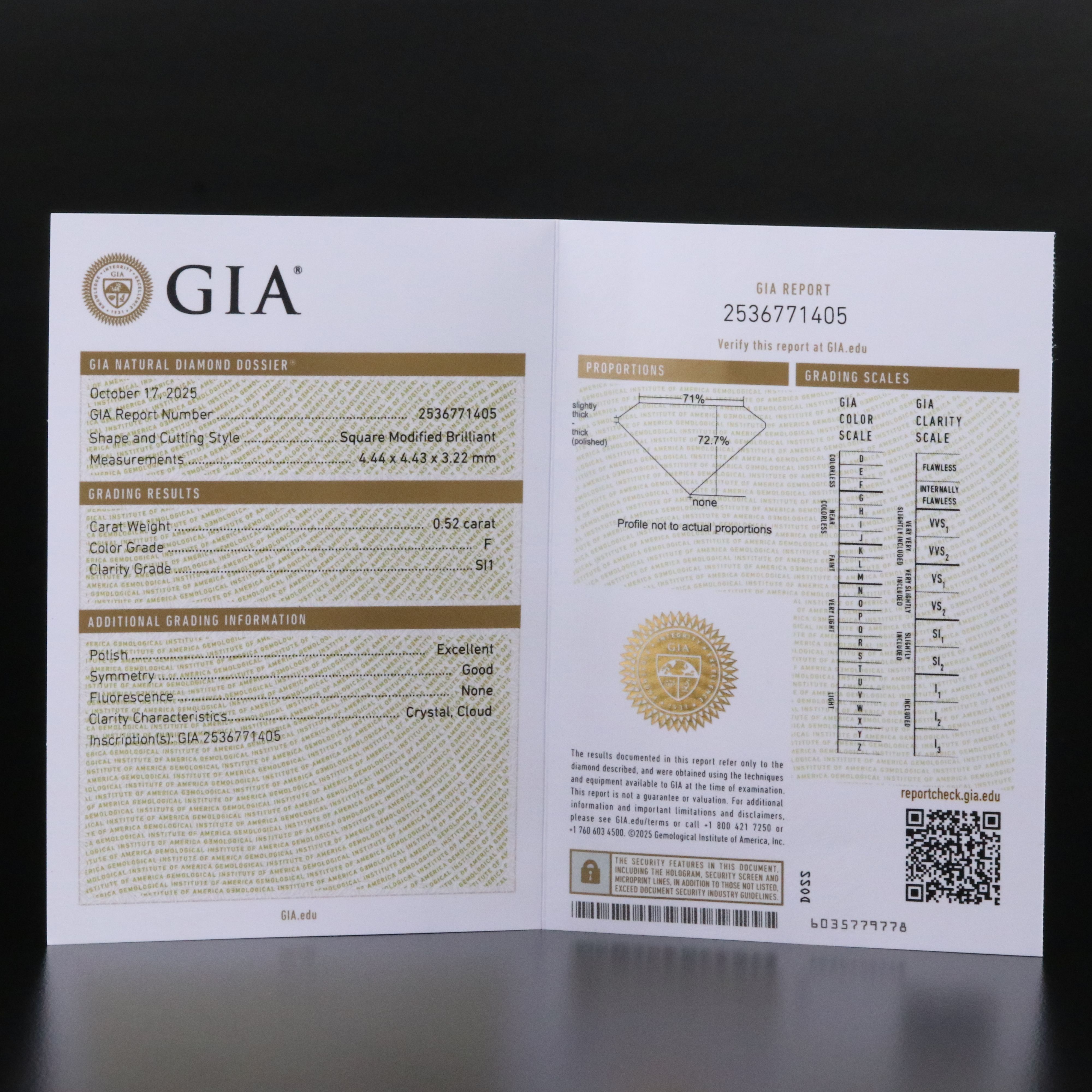 Platinum 1.02 CTW Diamond Stud Earrings with GIA Reports