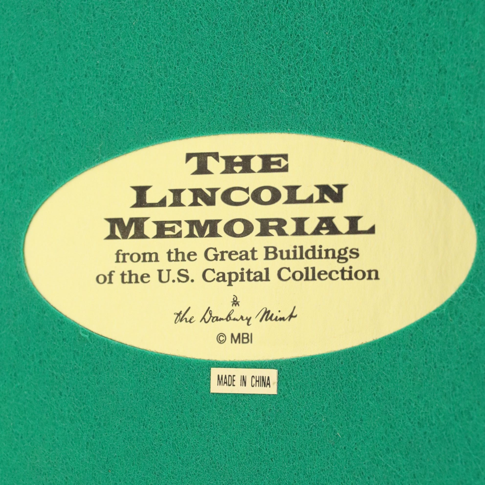 Danbury Mint "The Lincoln Memorial" and Other U.S. Federal Miniatures