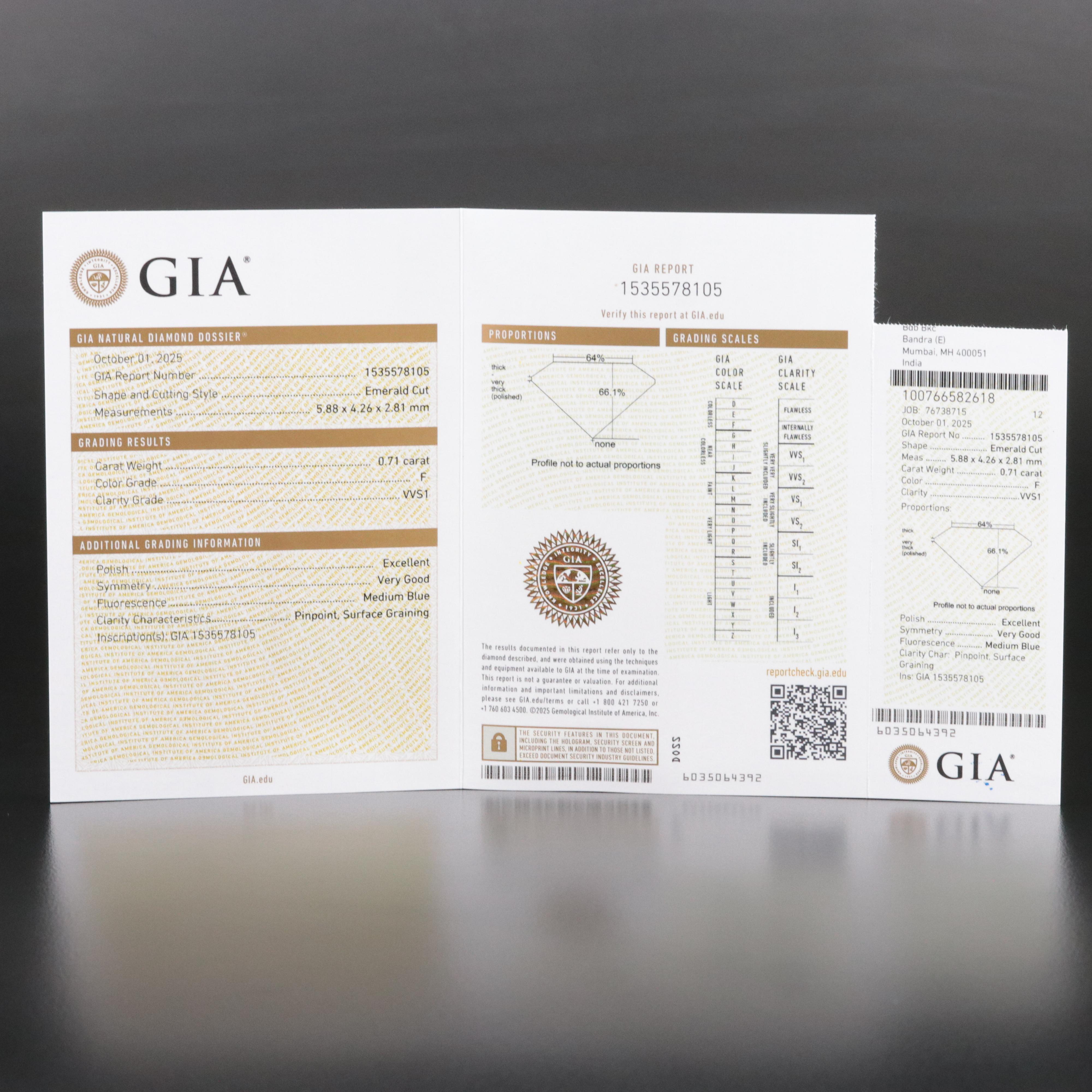 18K 1.41 CTW Diamond Stud Earrings with GIA Reports