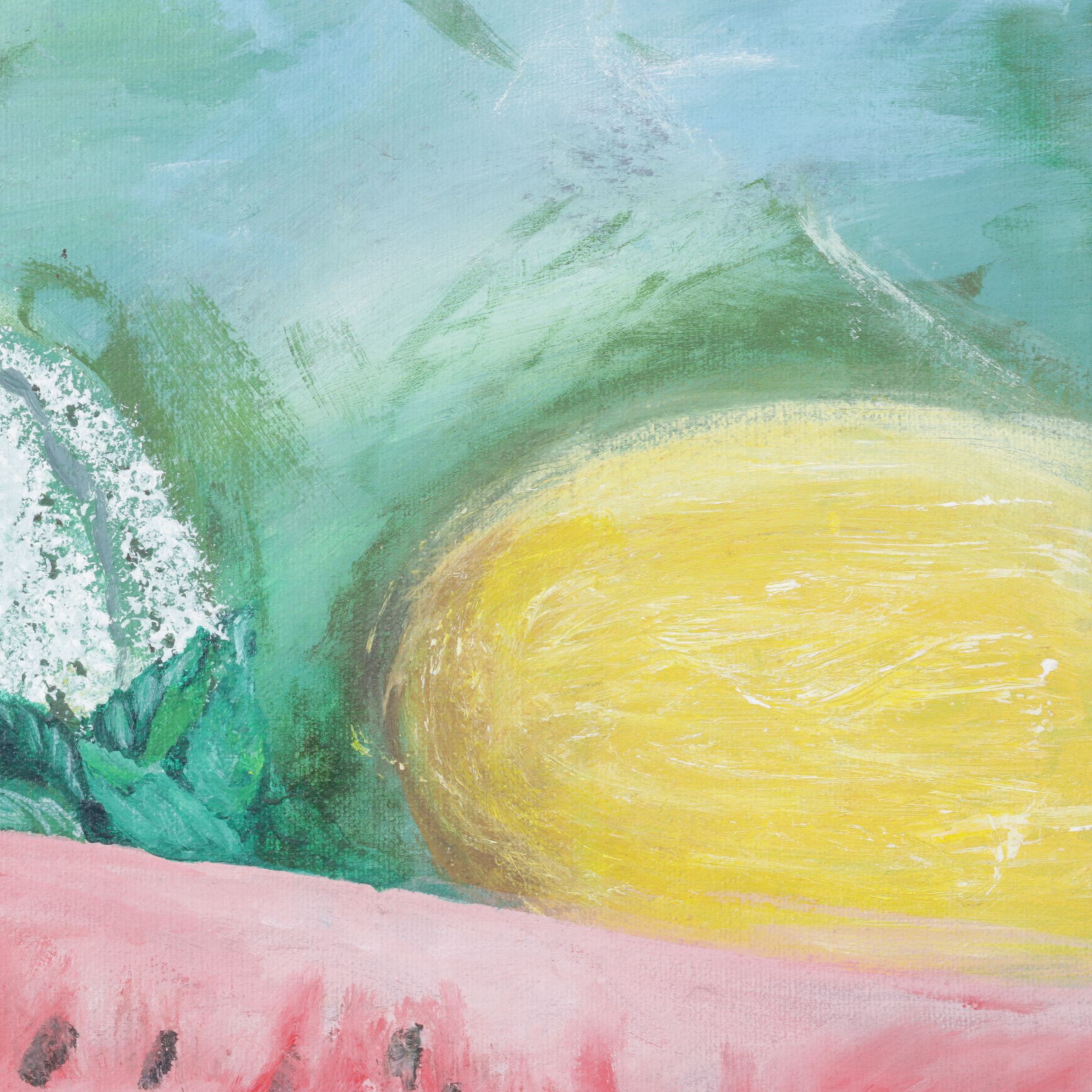 Renée Paulton Still Life Acrylic Painting of Various Arranged Fruits