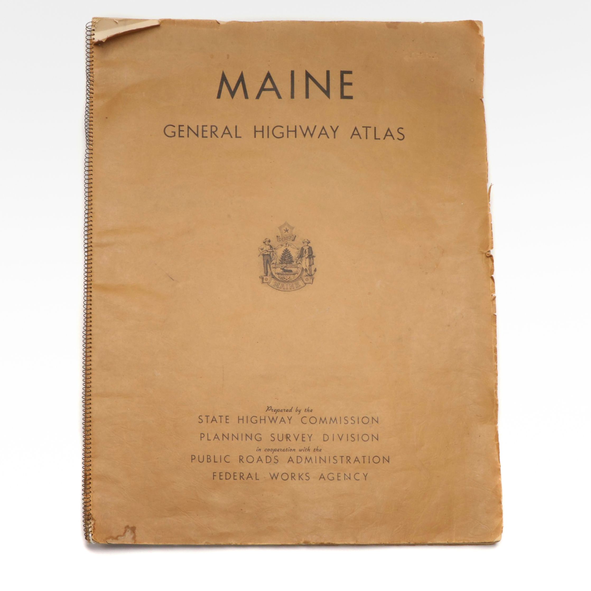 Maine General Highway Atlas, 1946