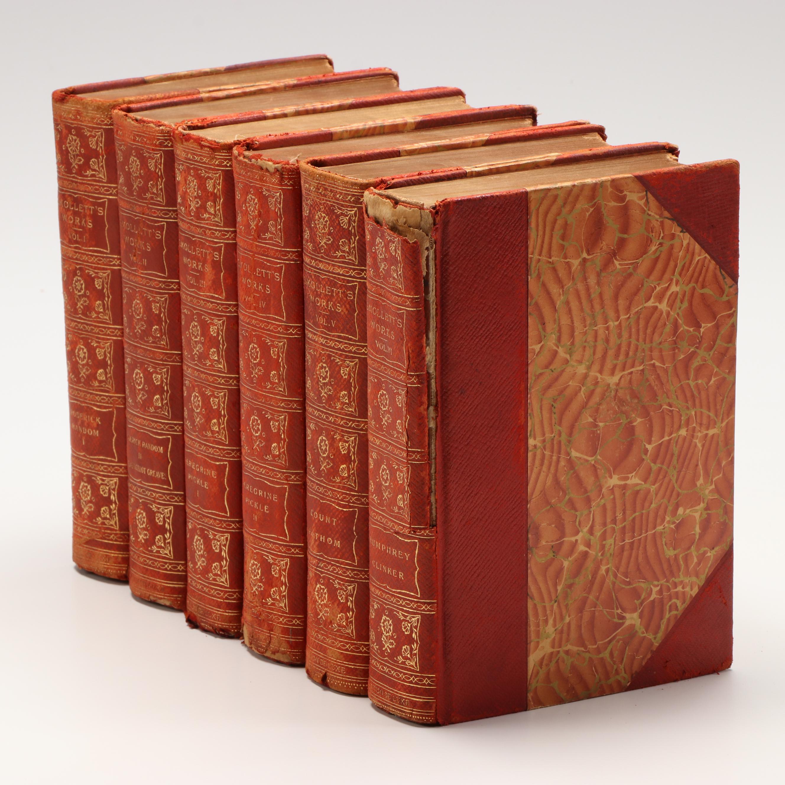 Deluxe Edition "The Works of Tobias Smollett" Partial Set, 1902
