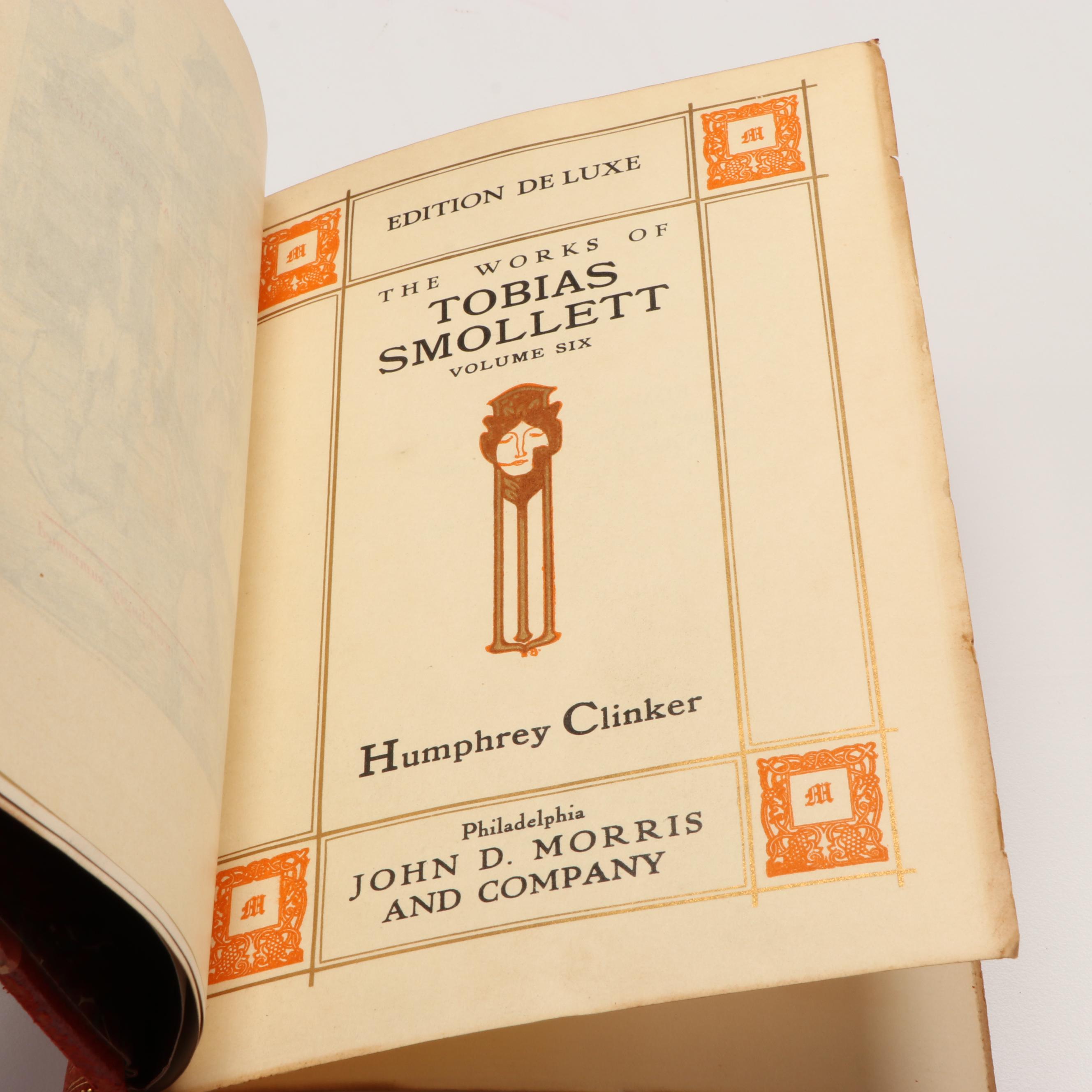 Deluxe Edition "The Works of Tobias Smollett" Partial Set, 1902