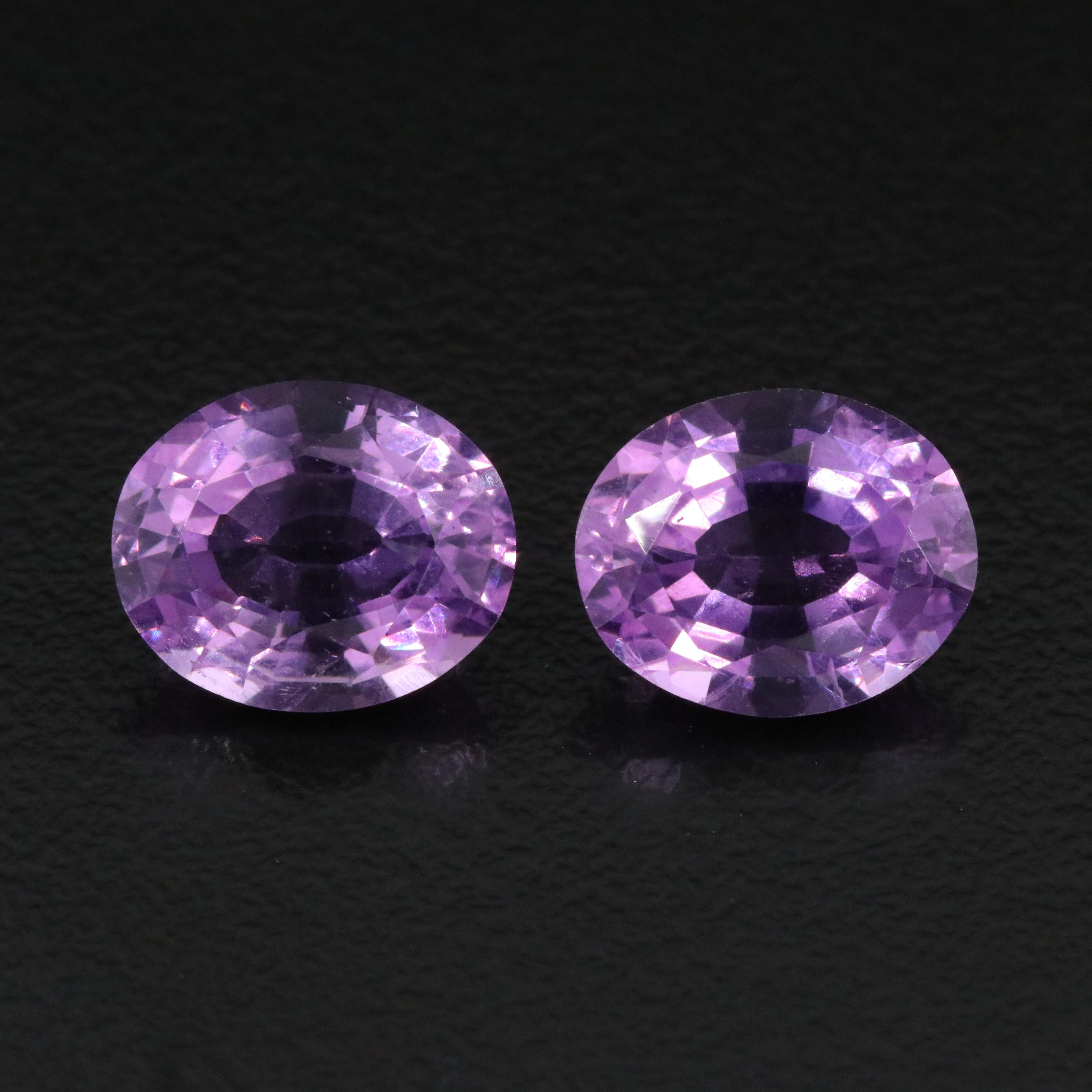 Loose 6.72 CTW Amethyst Pair