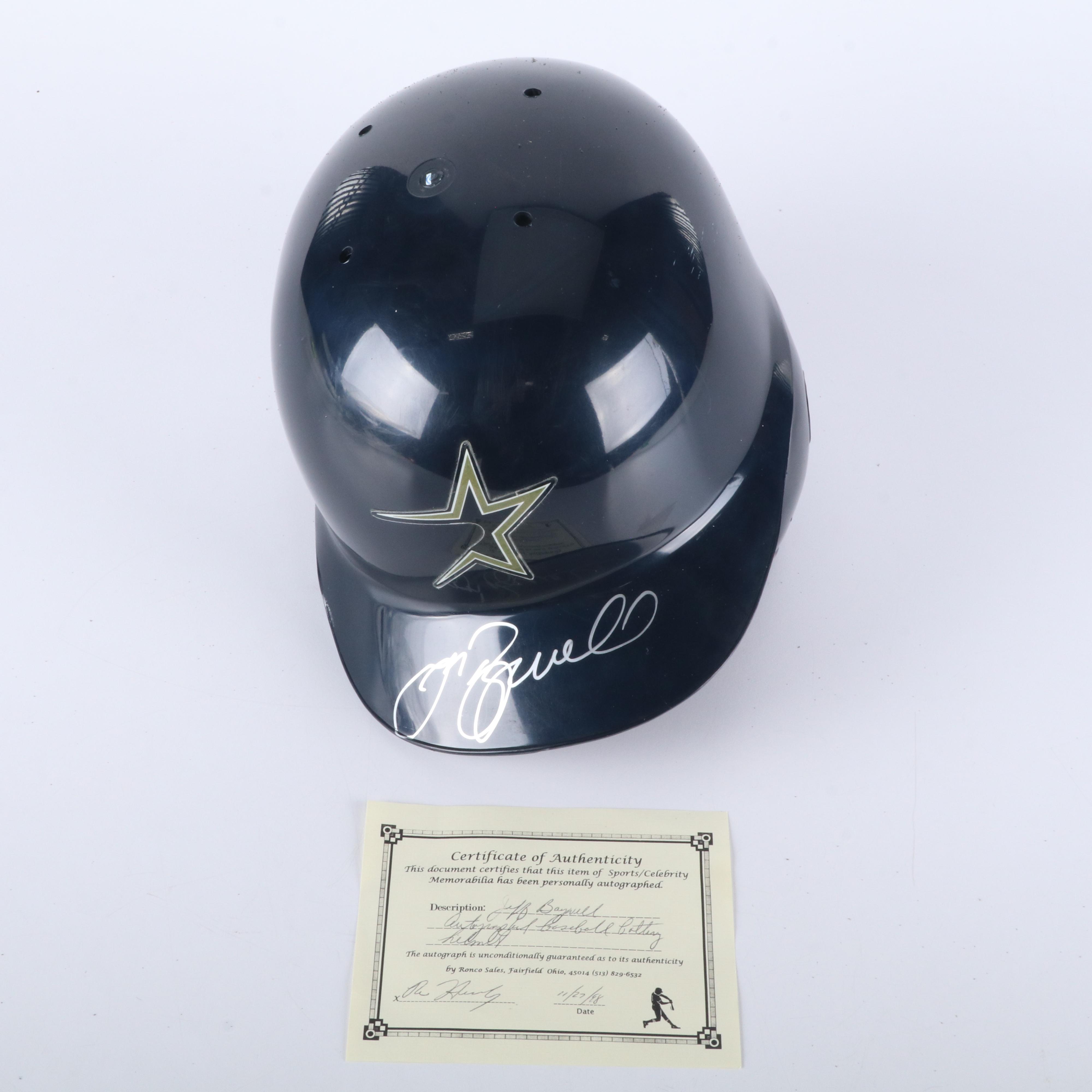 Jeff Bagwell Signed Helmet with Sammy Sosa Signed Chicago Cubs Jersey