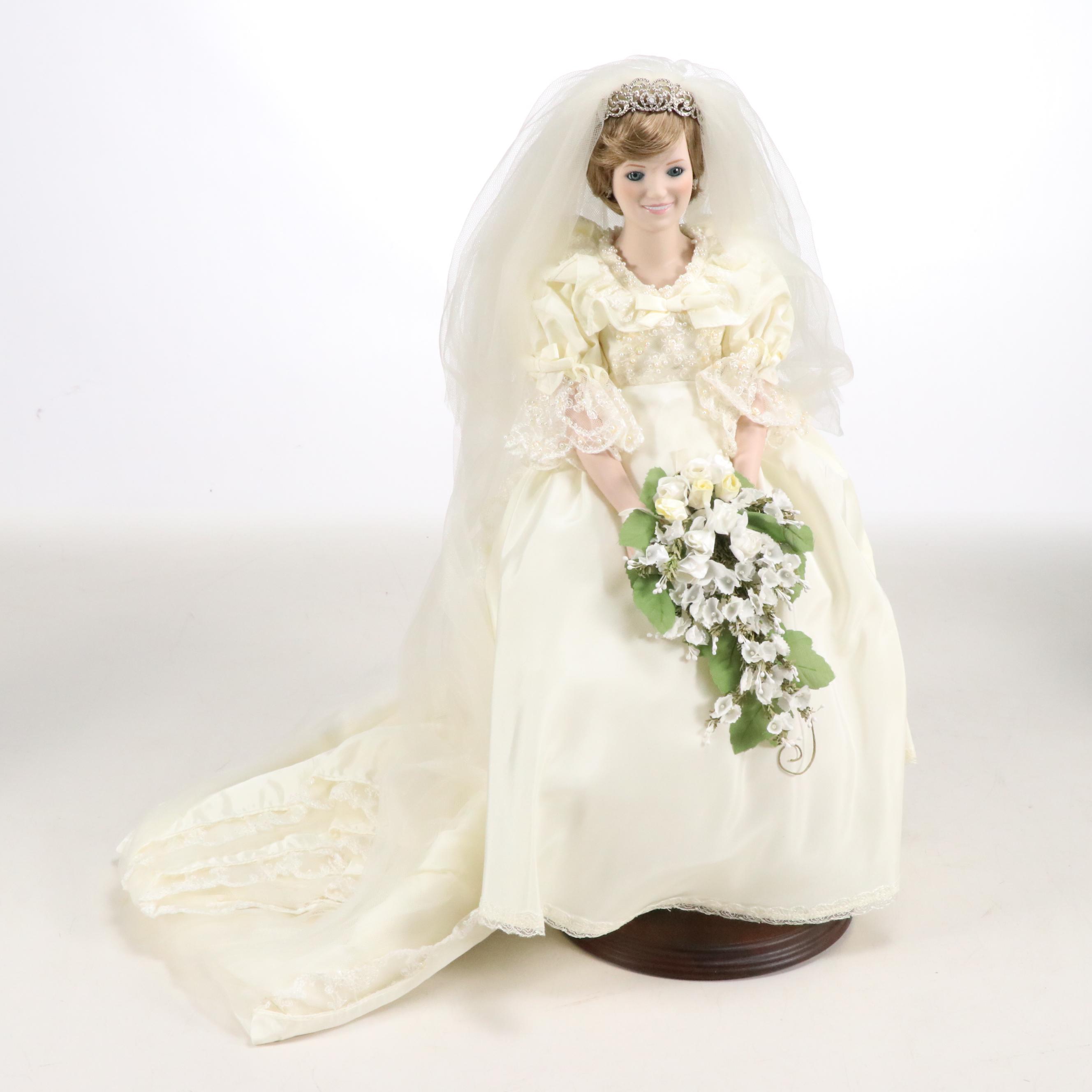 Danbury Mint "Princess Diana Bride Doll" with Royal Wardrobe Collection and More