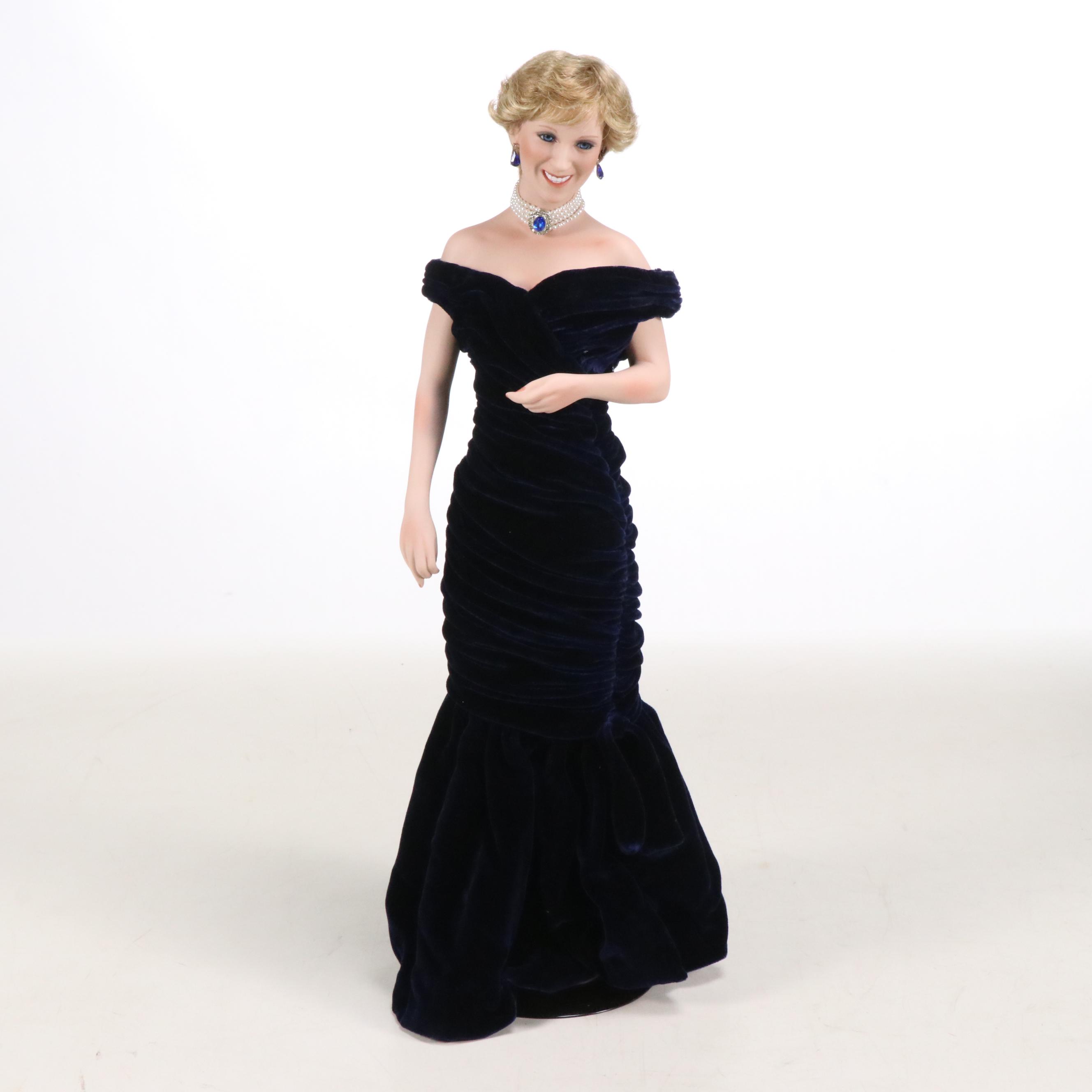 Danbury Mint "Princess Diana Bride Doll" with Royal Wardrobe Collection and More