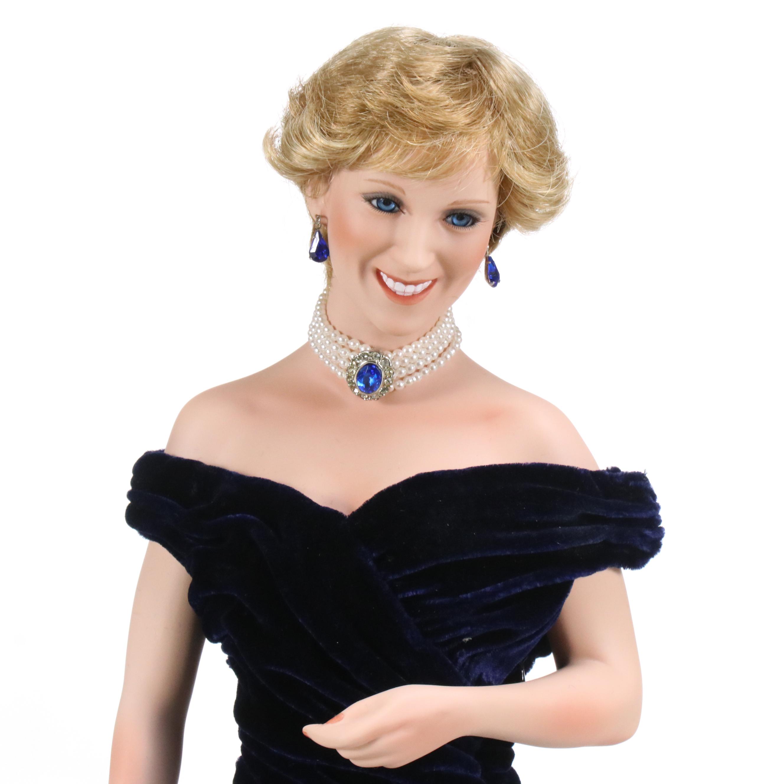 Danbury Mint "Princess Diana Bride Doll" with Royal Wardrobe Collection and More