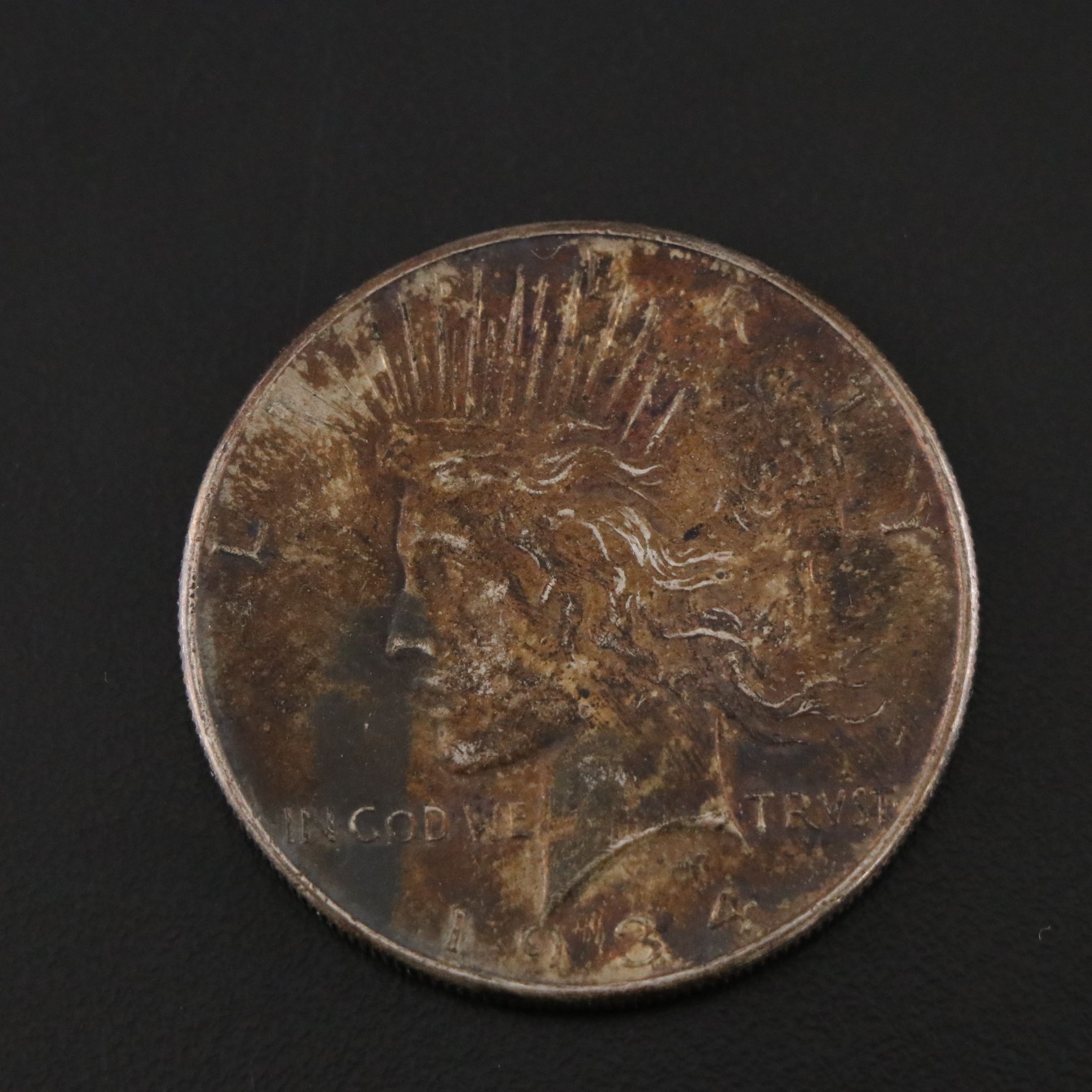 Five Peace Silver Dollars