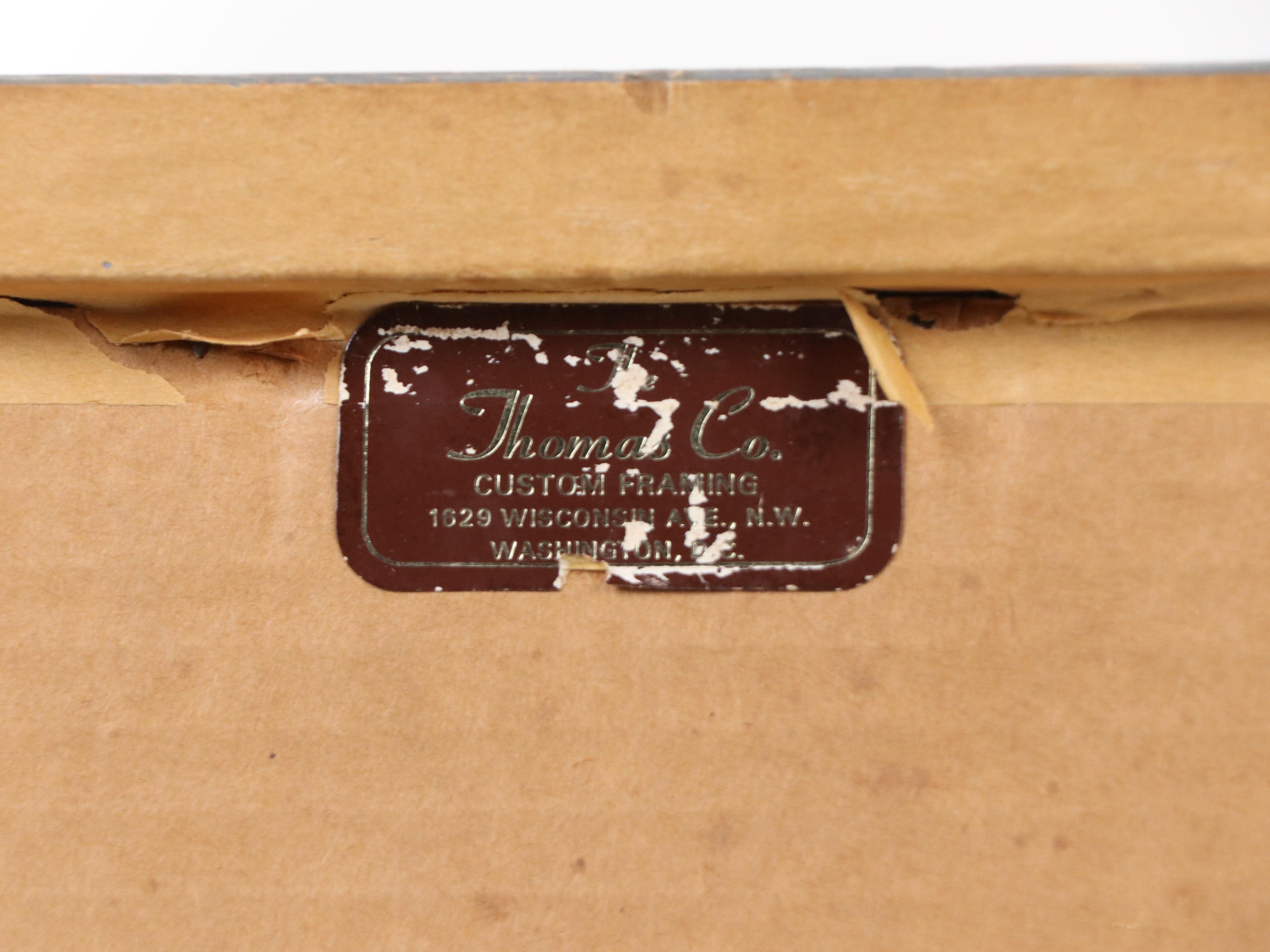 László Bencze Landscape Pastel Drawing of Neighborhood Scene, 20th Century