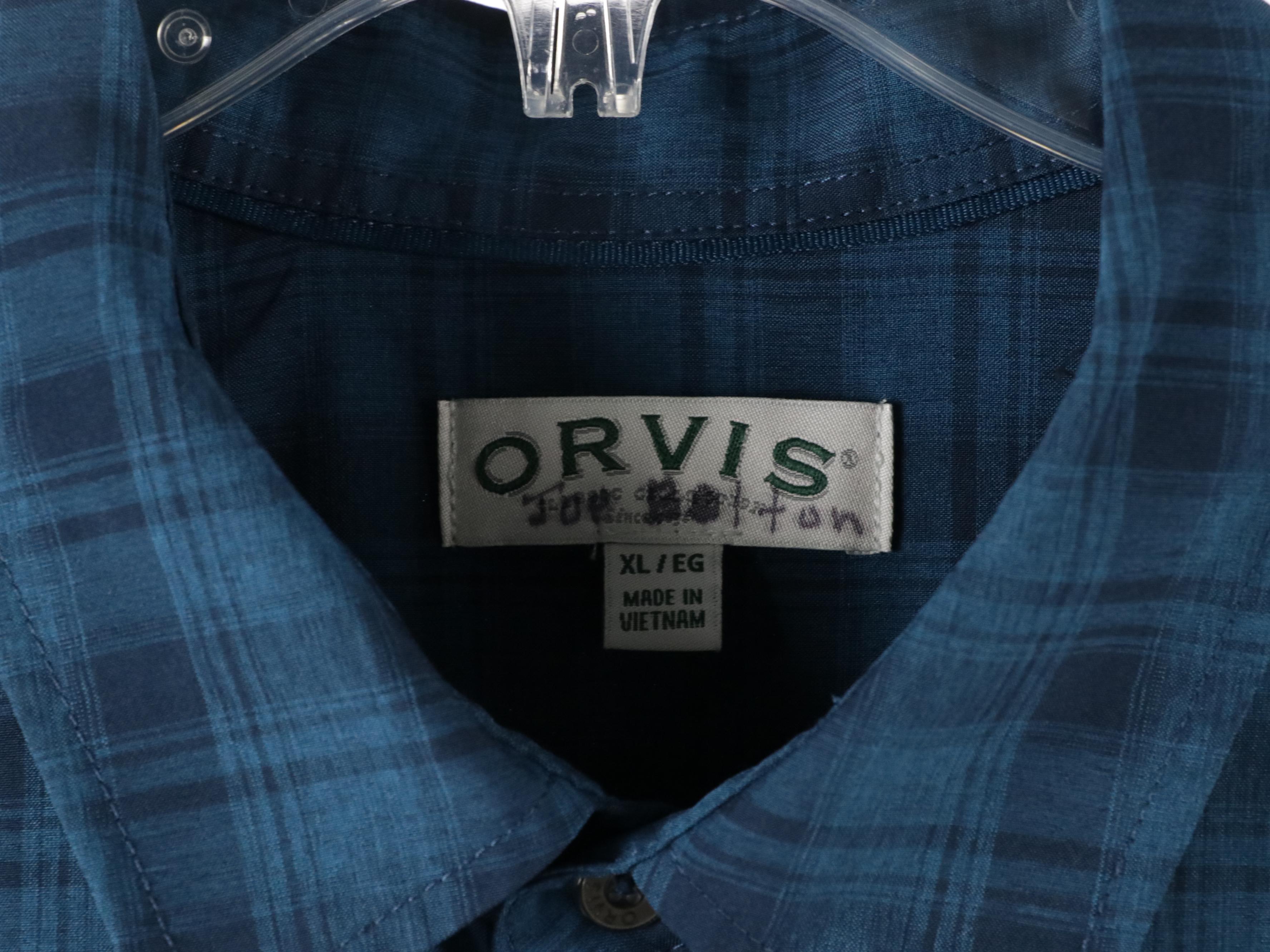 Orvis Silk/Wool Blend and Cotton Button-Up Shirts and Brown Corduroy Pants