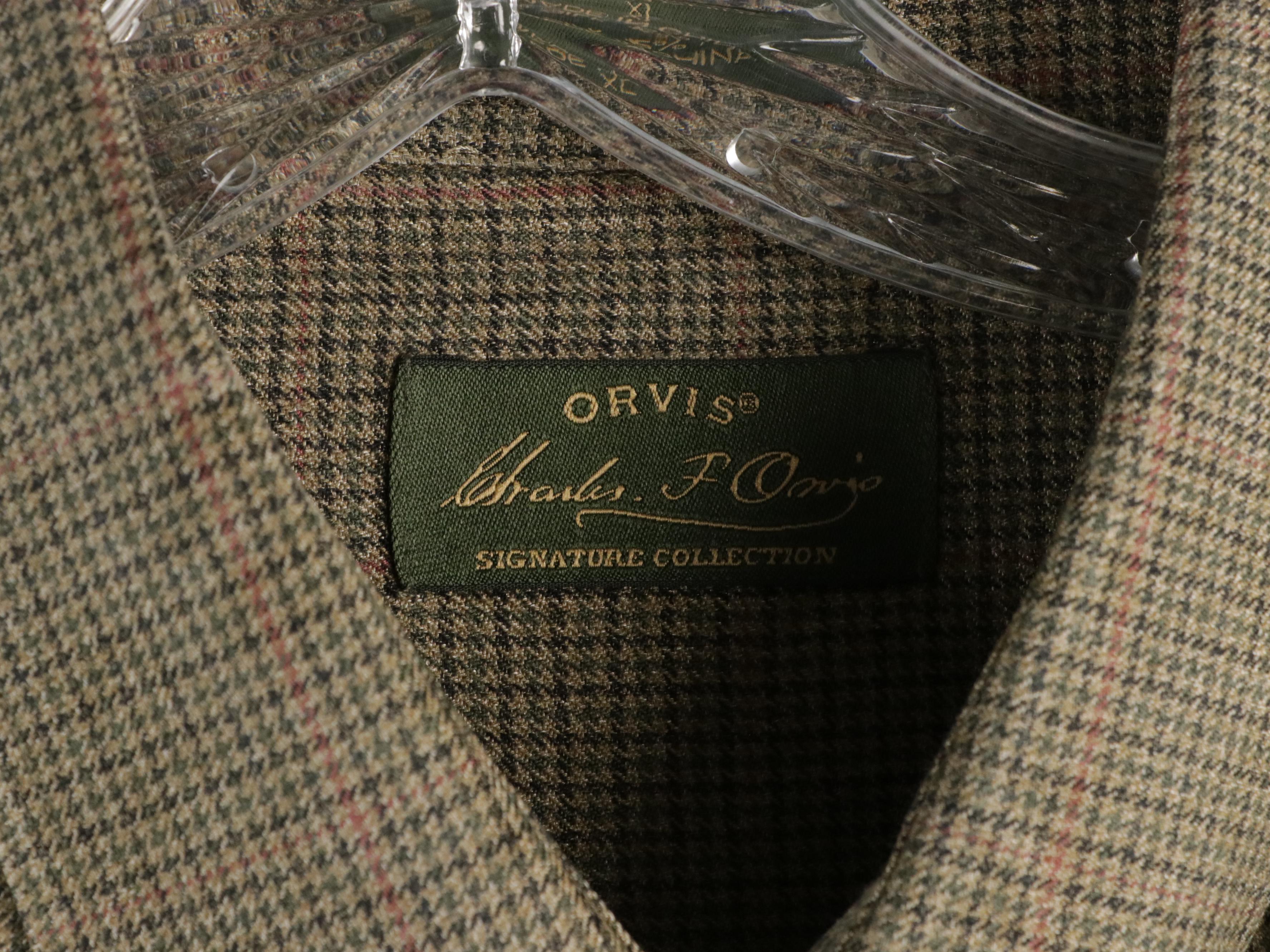 Orvis Silk/Wool Blend and Cotton Button-Up Shirts and Brown Corduroy Pants
