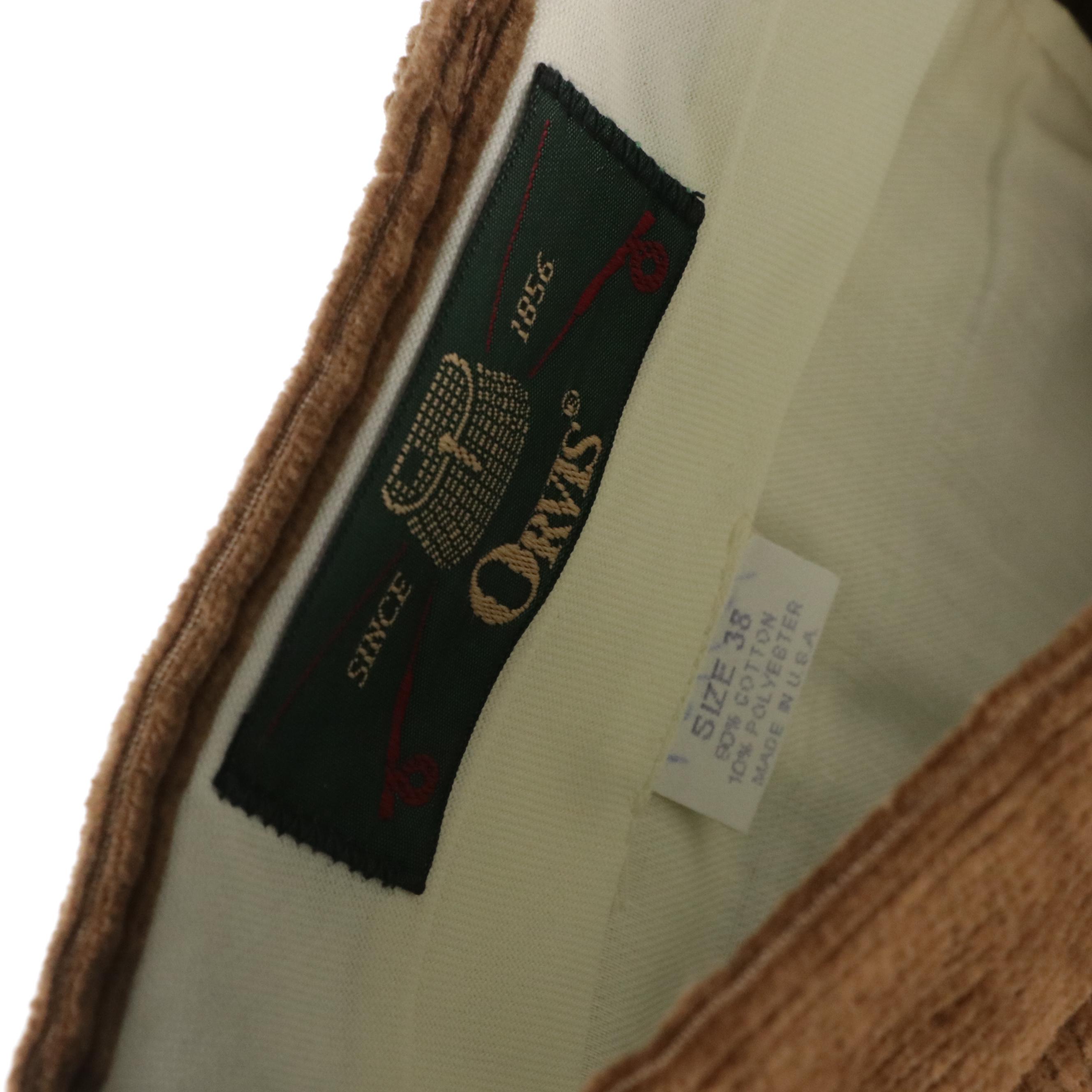 Orvis Silk/Wool Blend and Cotton Button-Up Shirts and Brown Corduroy Pants