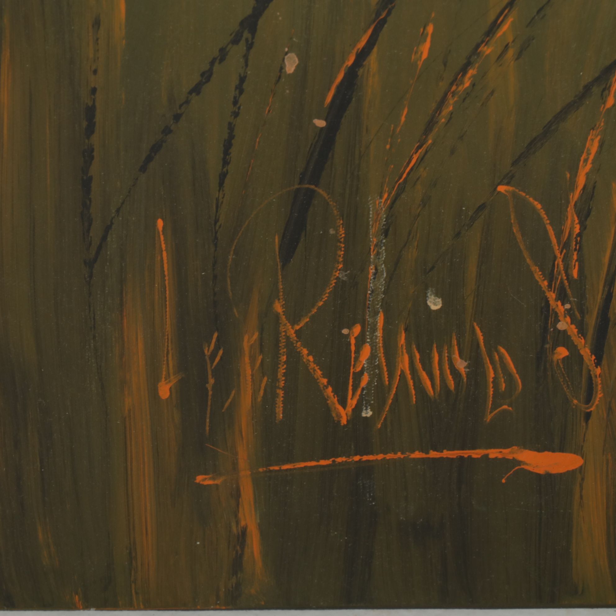 Lee Reynolds Vanguard Studios Oil Painting "Birds in Flight Over Marsh"