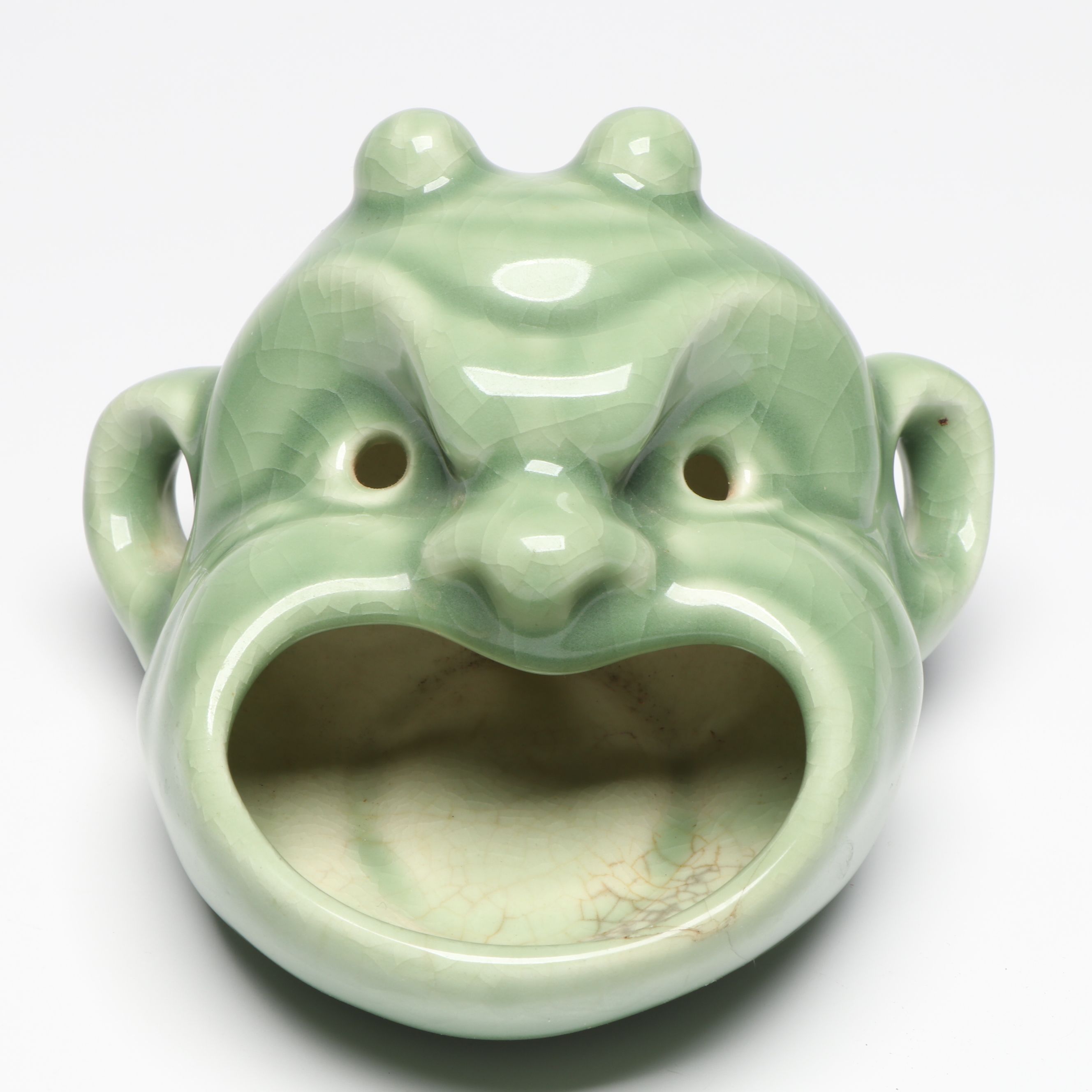 Rookwood Pottery Ceramic Face Ashtray, 1903