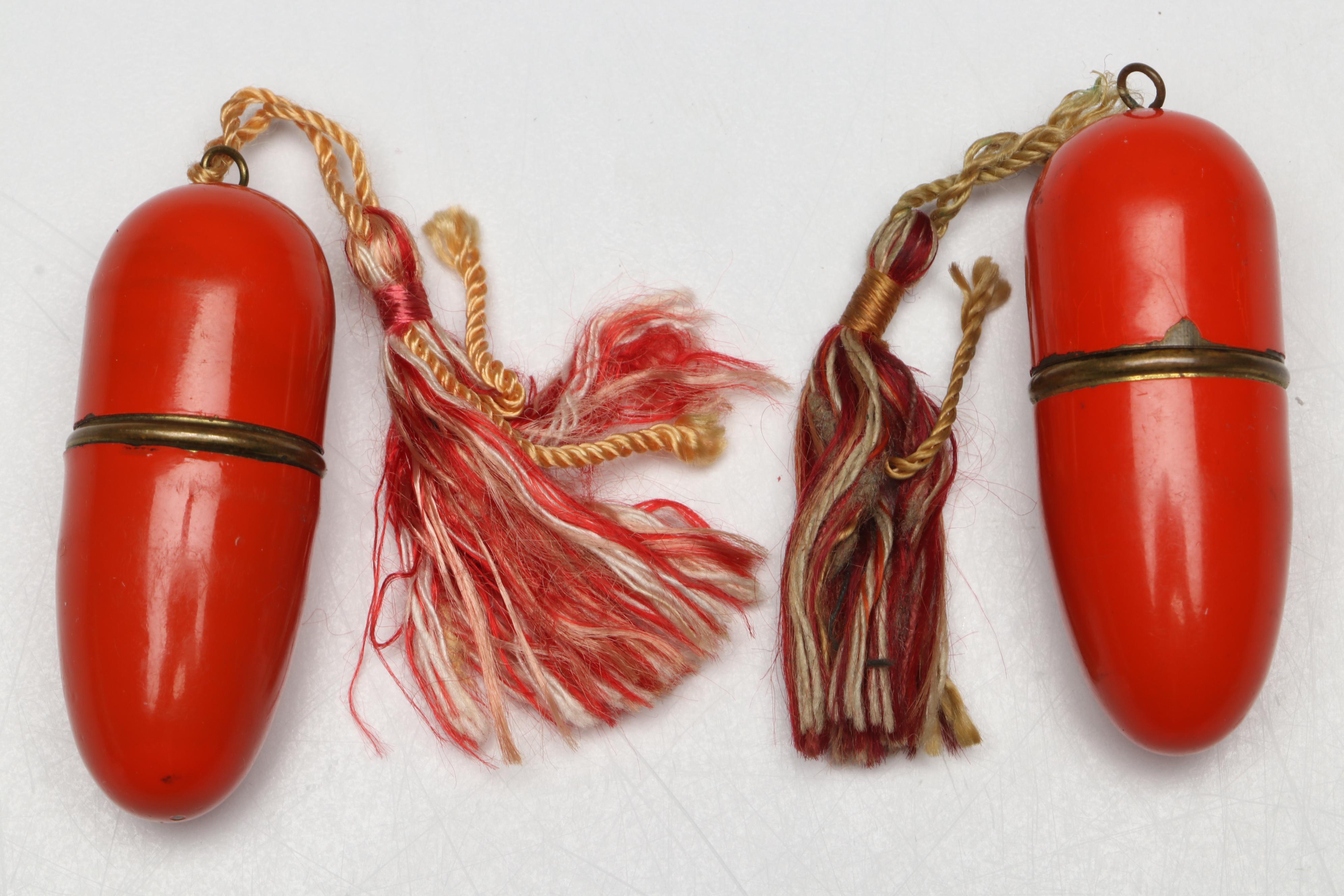 U.S. Zone Germany Enameled Brass Travel Sewing Kits, 1945-1949