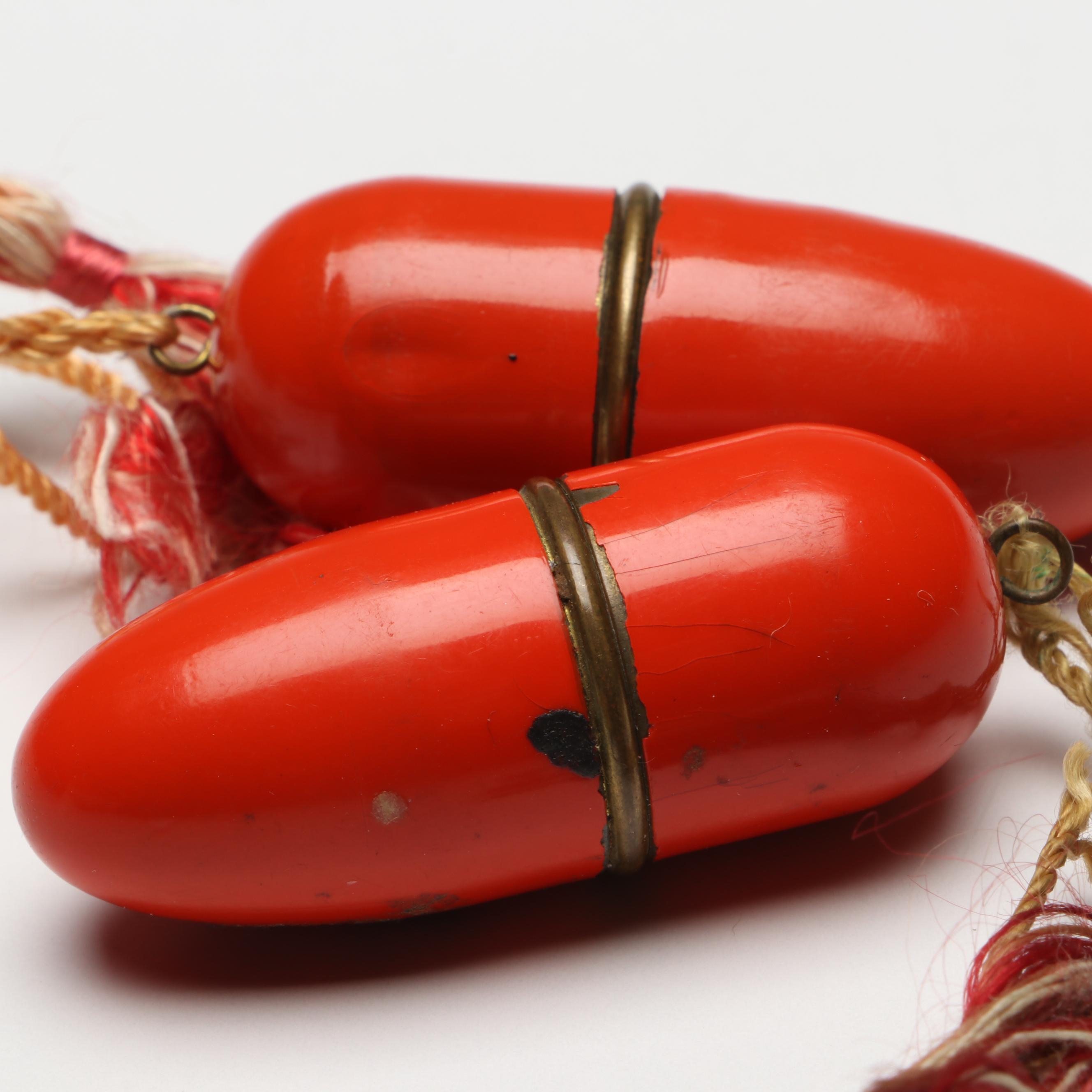 U.S. Zone Germany Enameled Brass Travel Sewing Kits, 1945-1949