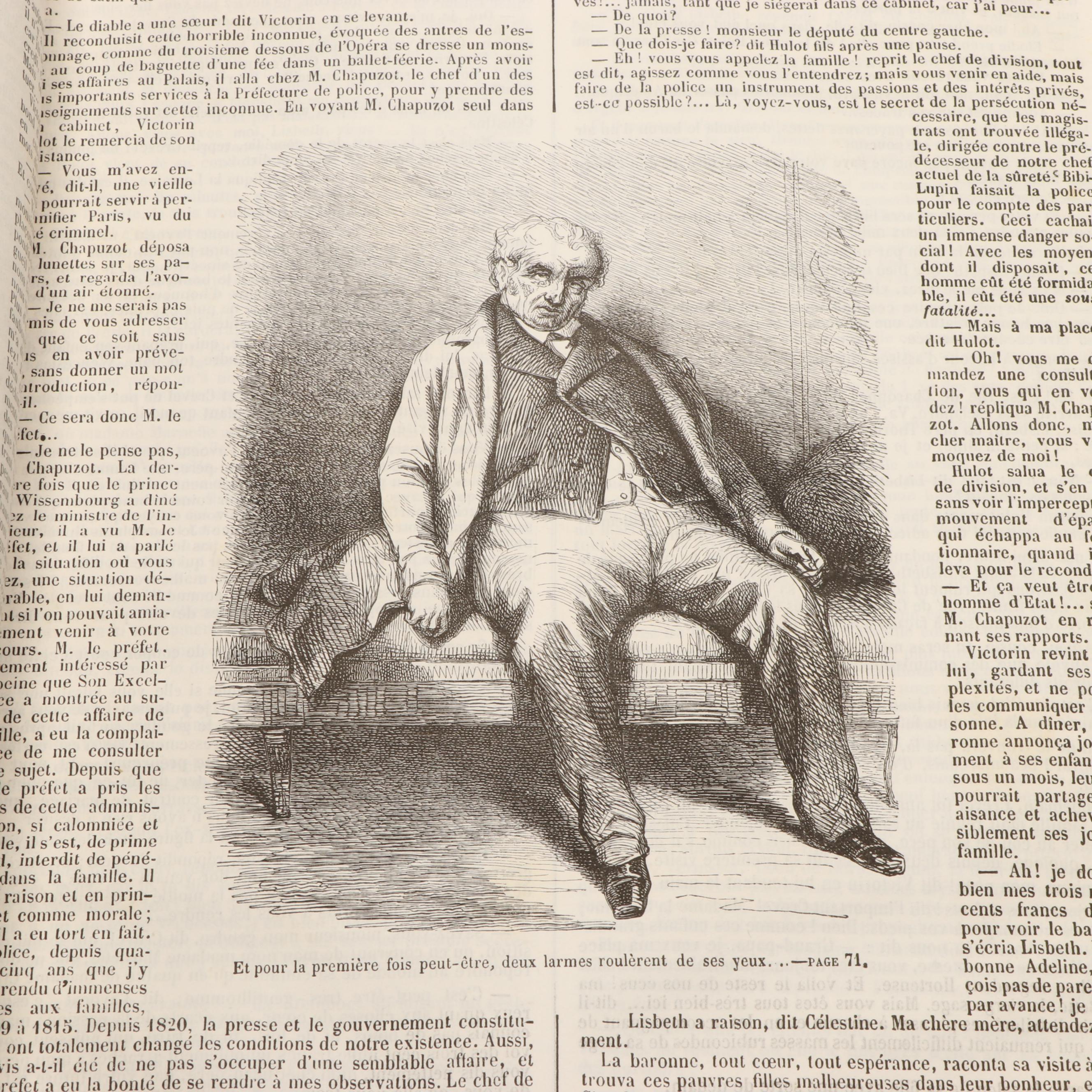 Illustrated "Complete Works of Honoré de Balzac" French Ten-Volume Set, 1851