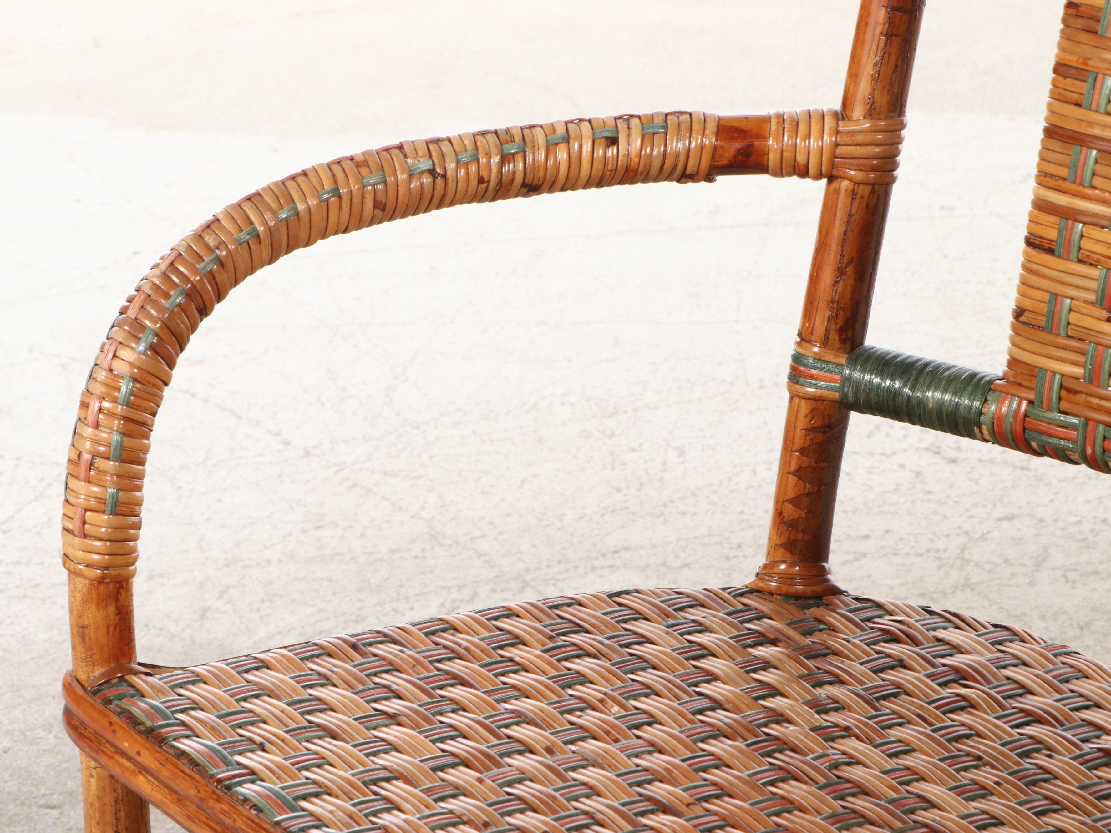 Palecek Wicker Rattan Settee
