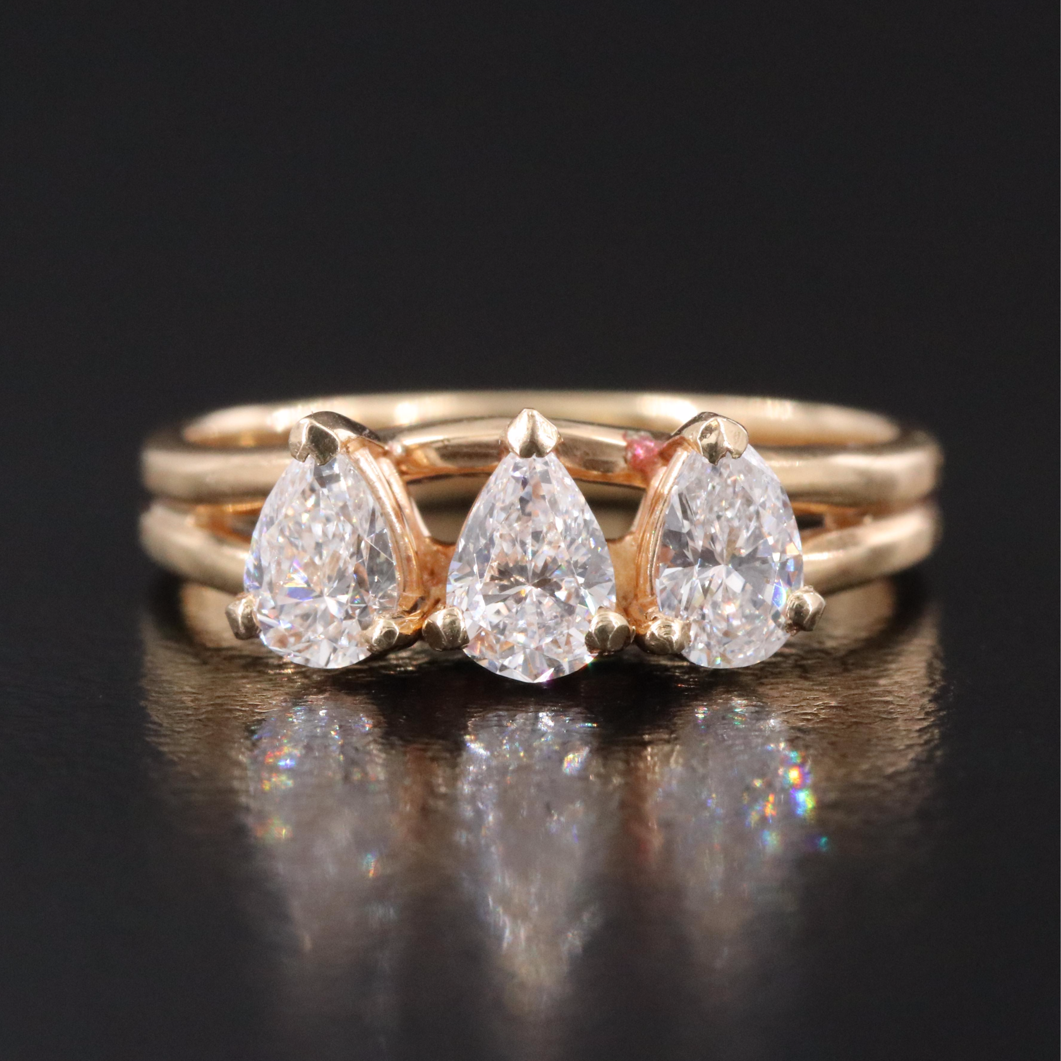 14K 0.85 CTW Diamond Ring