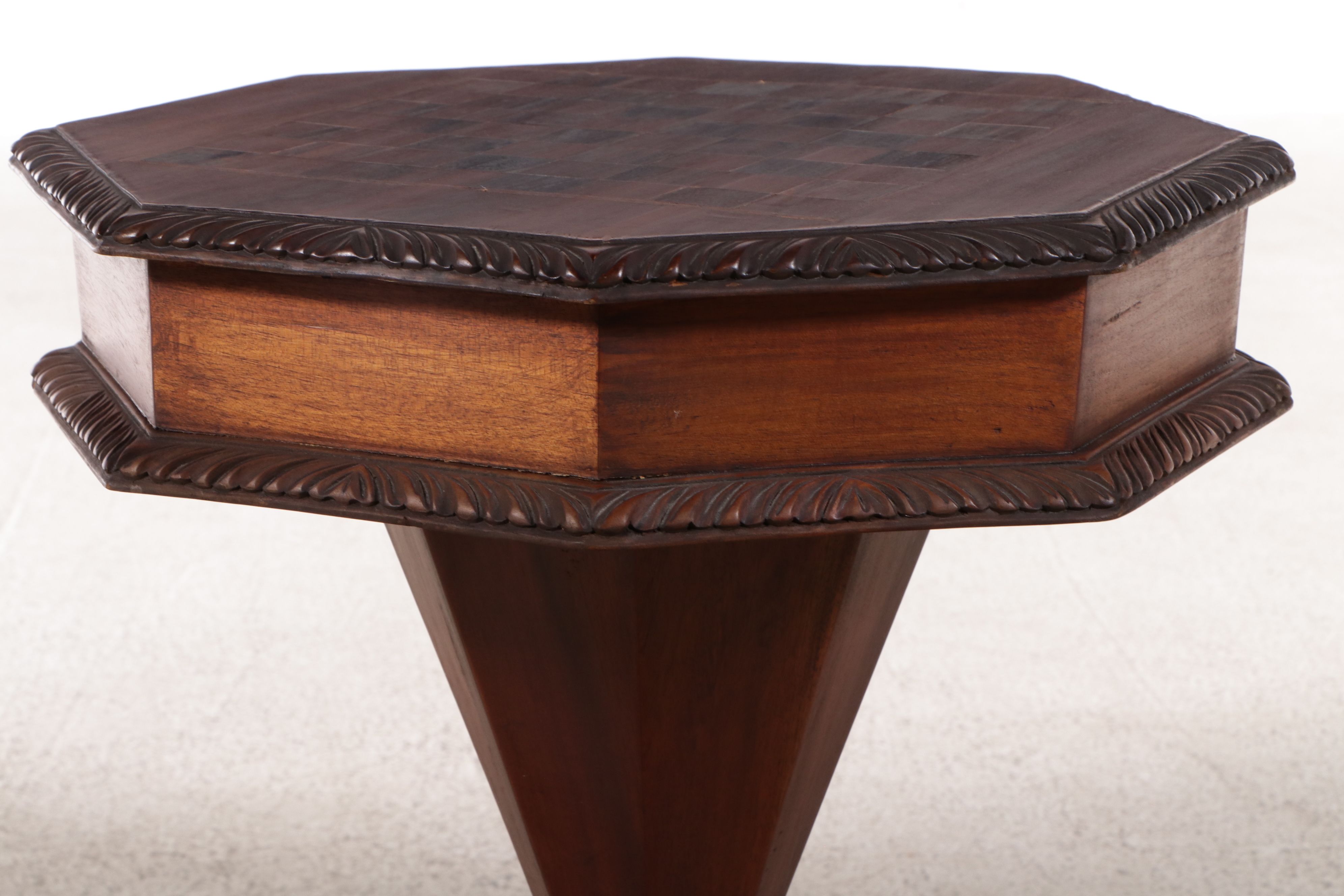 American Empire Style Wooden Games Table, Early 20th Century