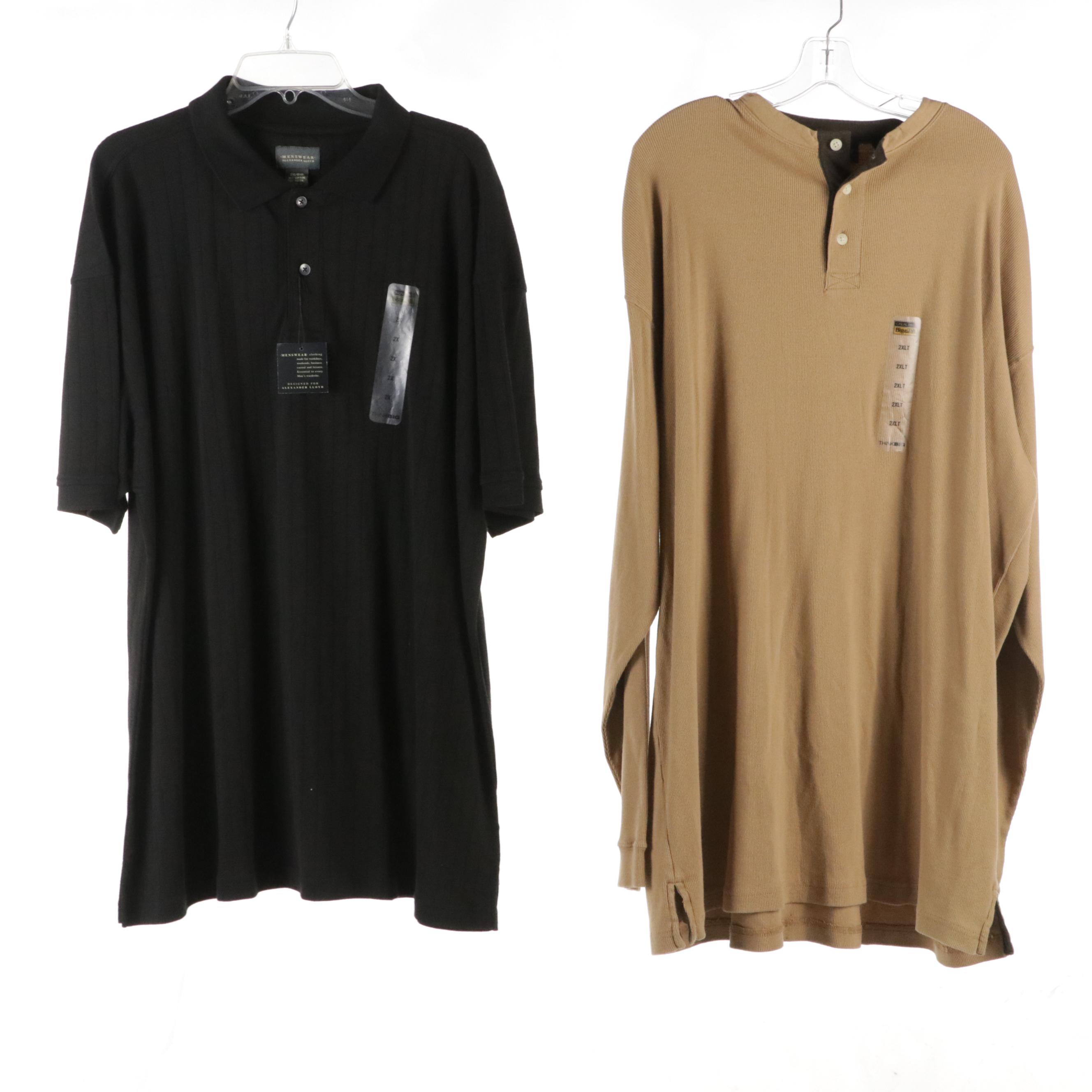 Men's Spire Winter Coat, Alexander LLoyd Polo Shirt & Harbor Bay Long Sleeve Top