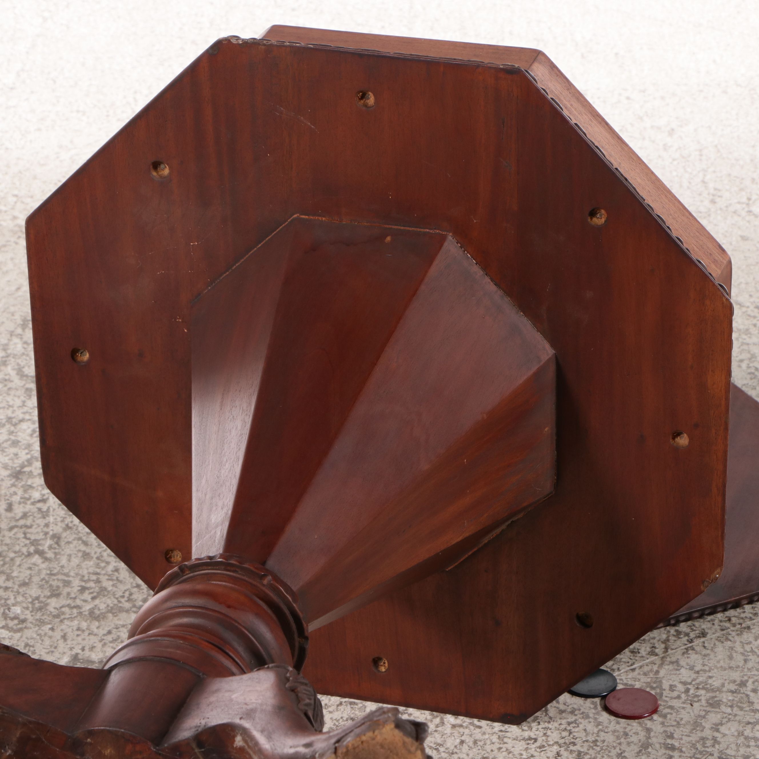 American Empire Style Wooden Games Table, Early 20th Century