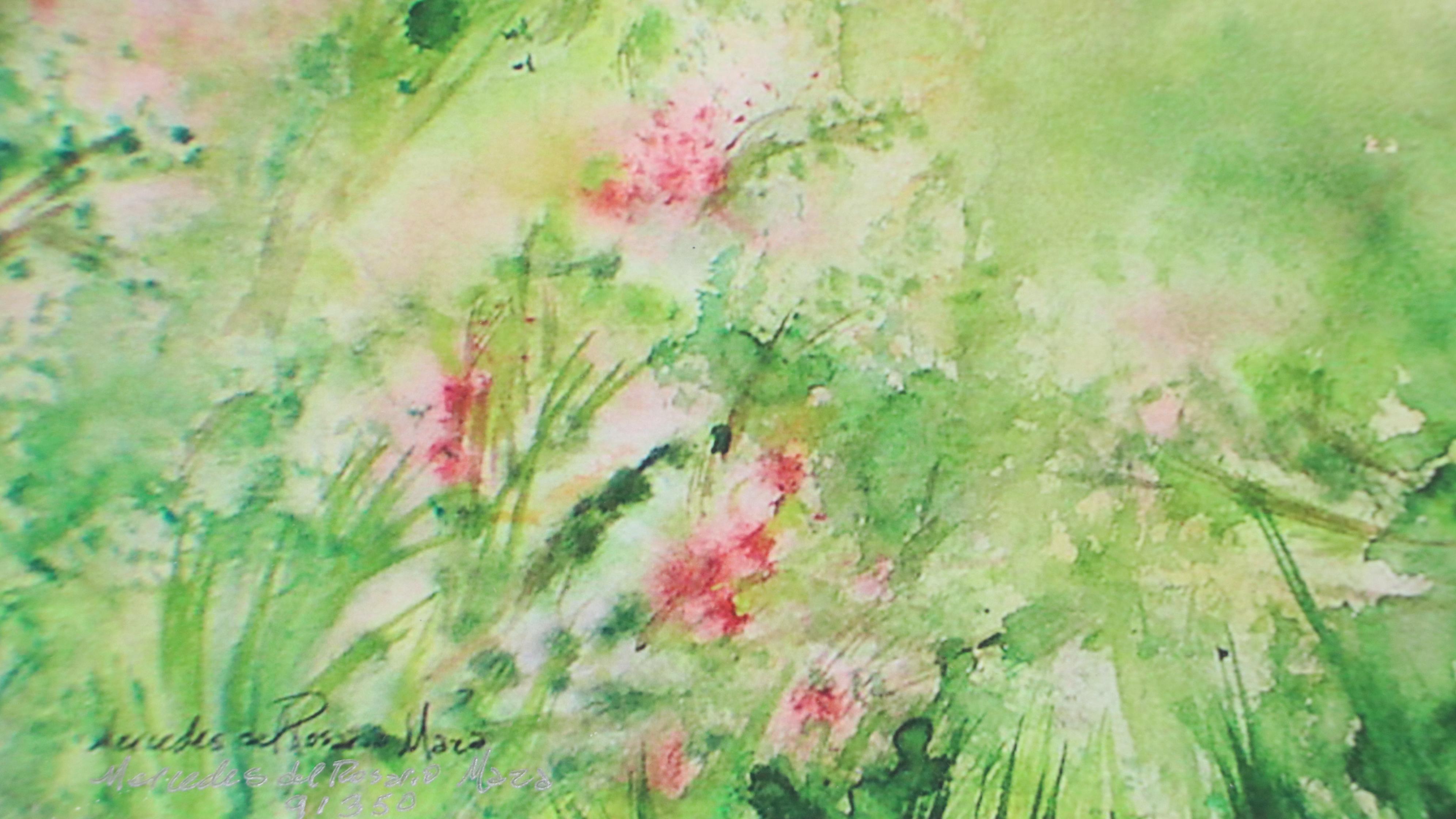 Mercedes del Rosario Maza Digital Print of Floral Landscape