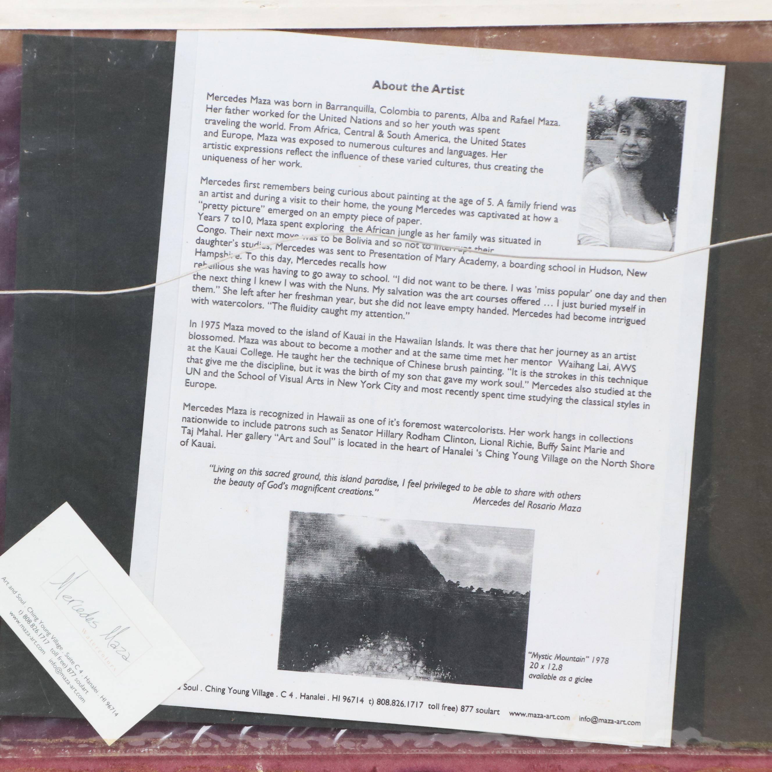 Mercedes del Rosario Maza Digital Print of Floral Landscape