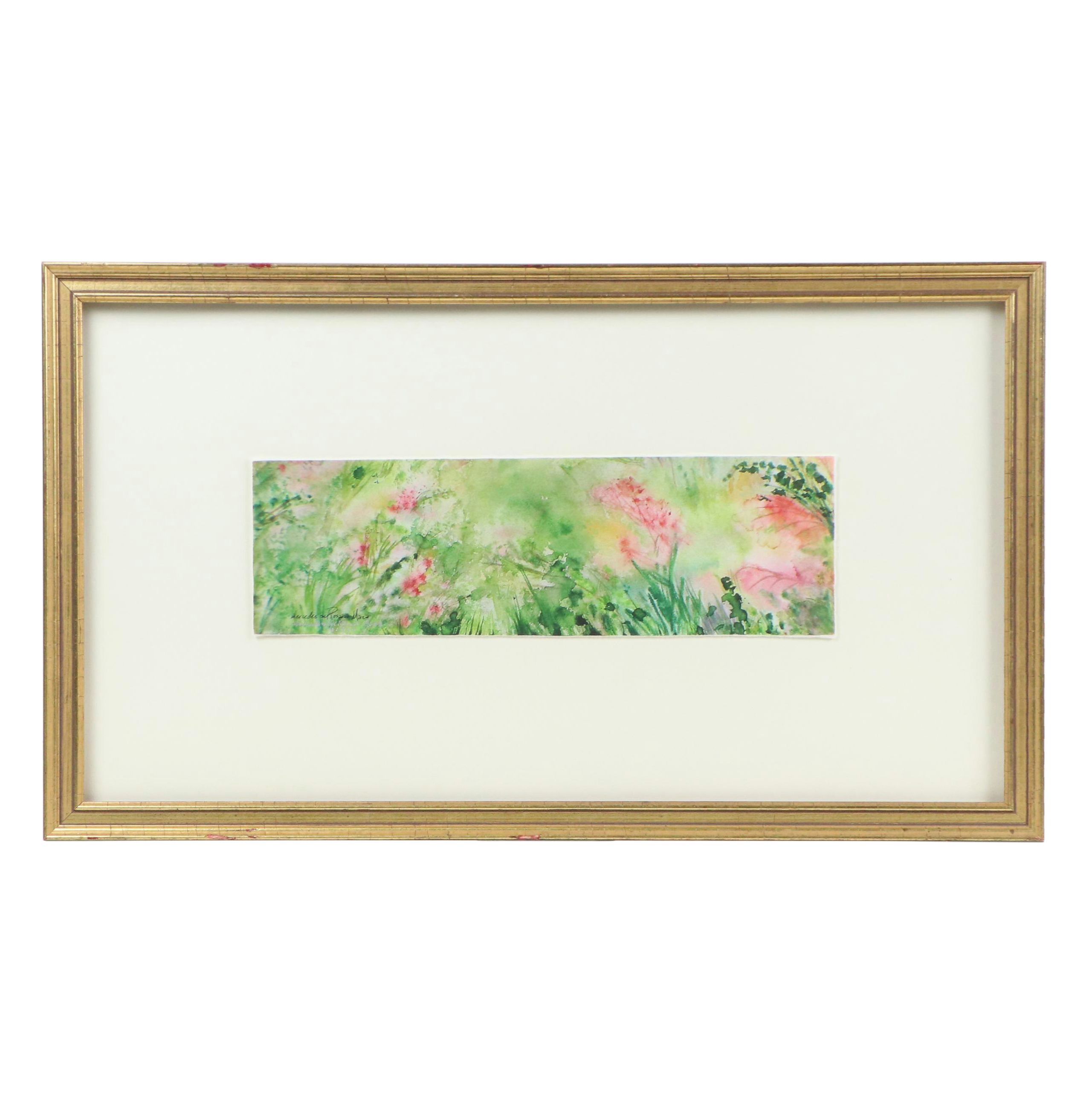 Mercedes del Rosario Maza Digital Print of Floral Landscape