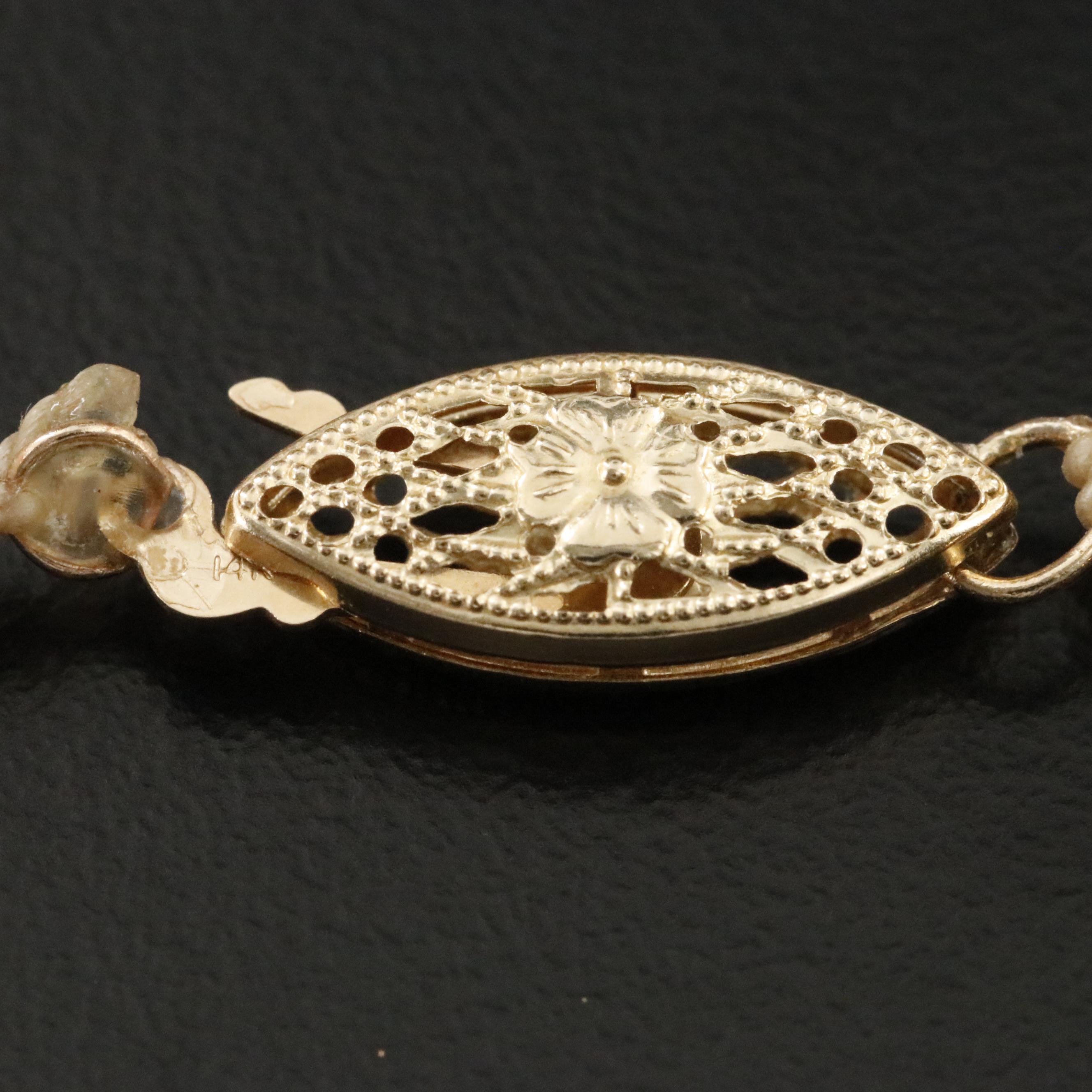 14K Coral and Pearl Bead Necklace Including Angel Skin