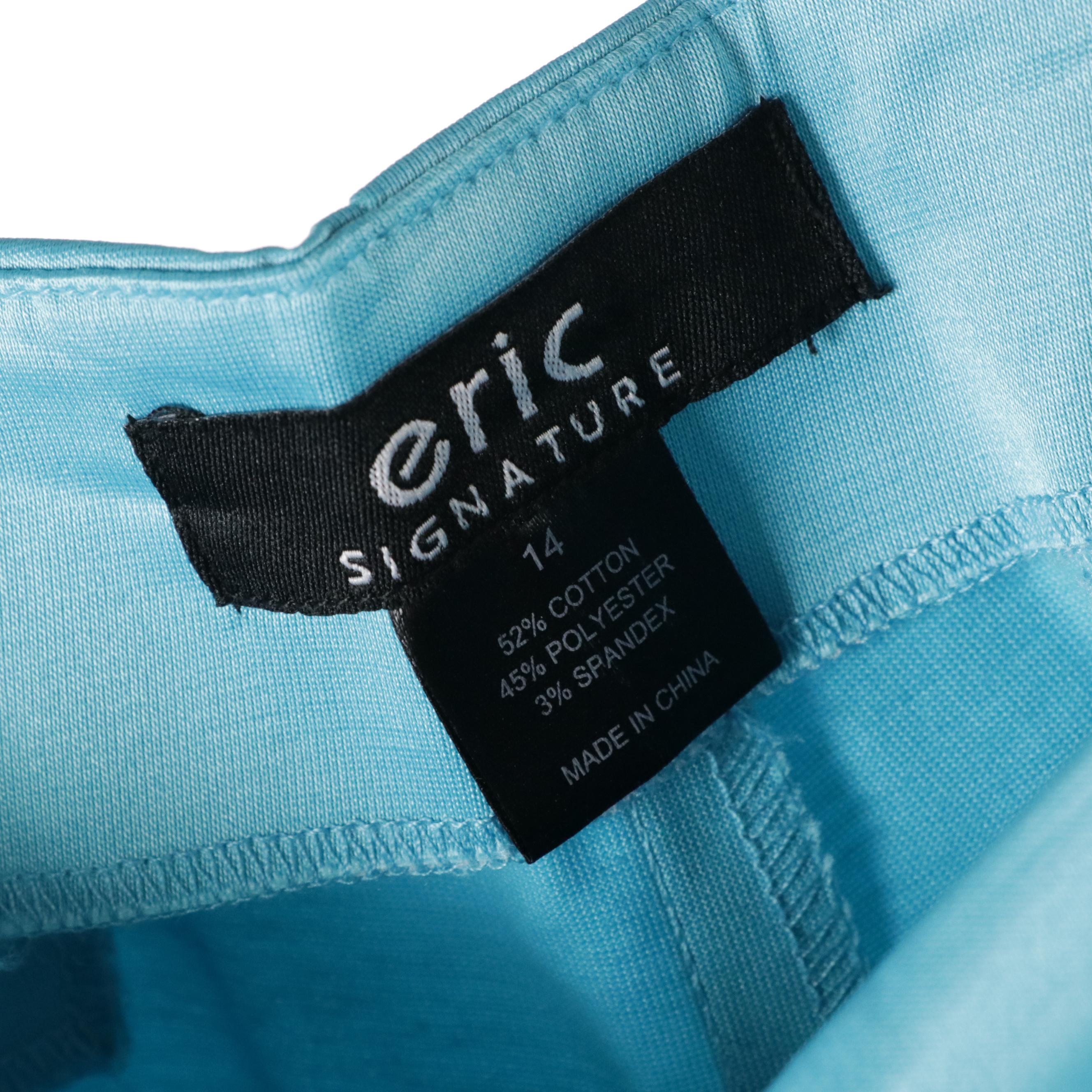 Calvin Klein White "Modern Cotton" Dress Pants, Eric Signature Stretch Pants