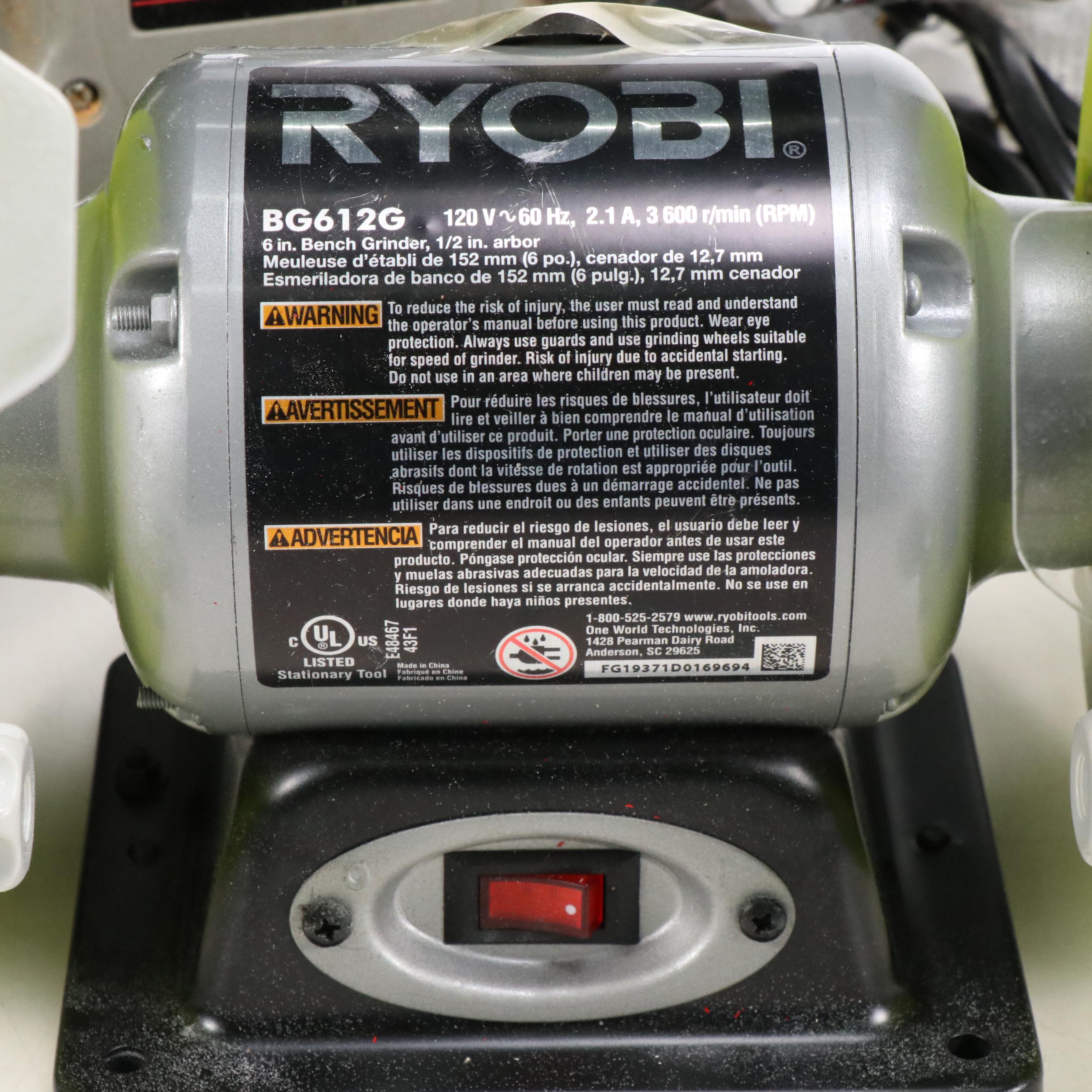 Porter-Cable Planer, Ryobi Bench Grinder, and More Tools