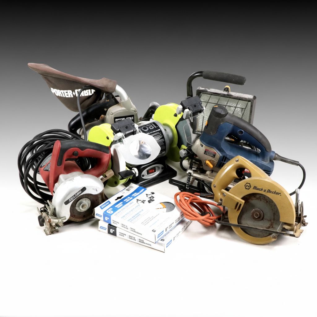 Porter-Cable Planer, Ryobi Bench Grinder, and More Tools