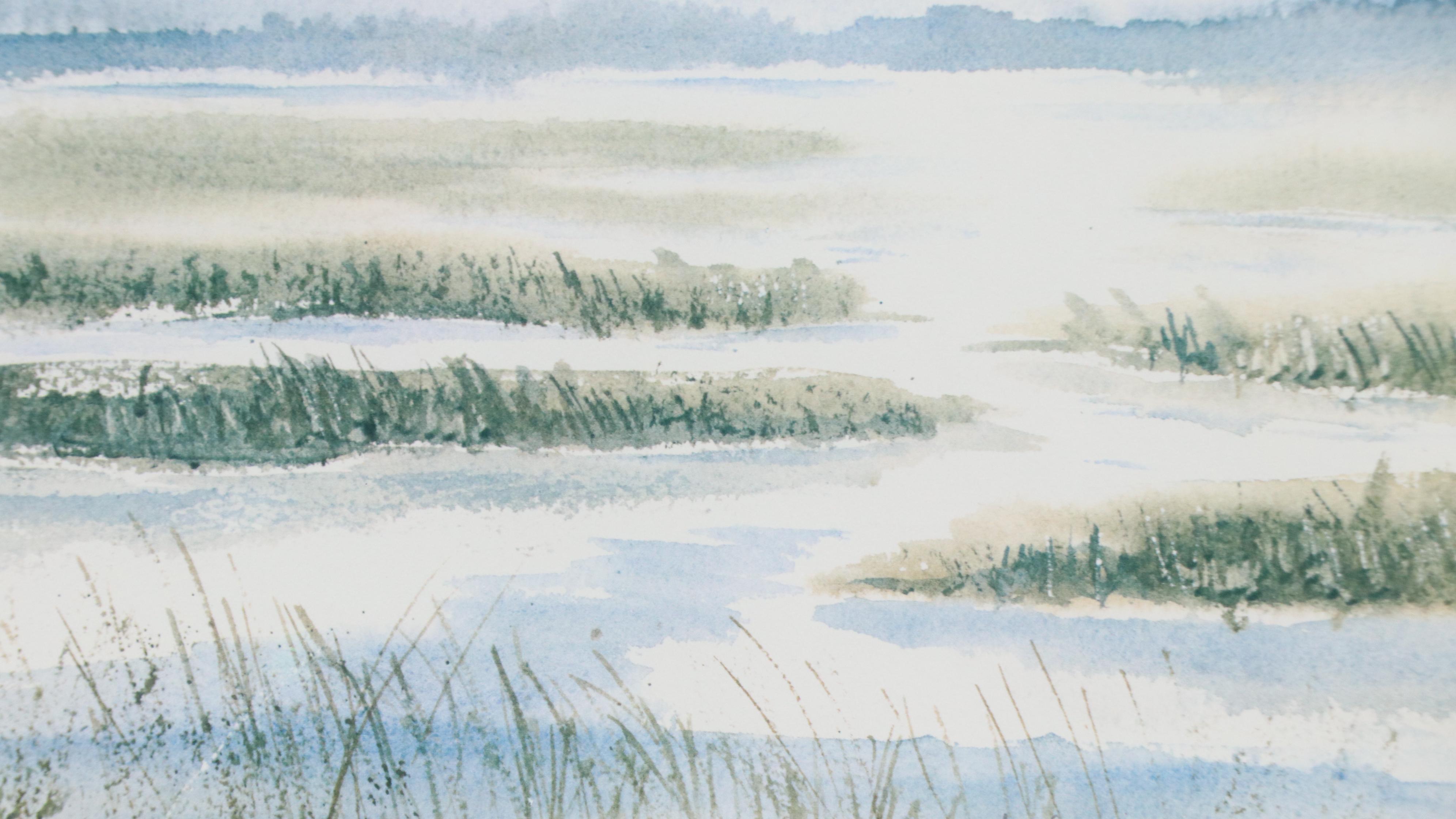 Carl Cerney Offset Lithograph "Night Flight," 1982