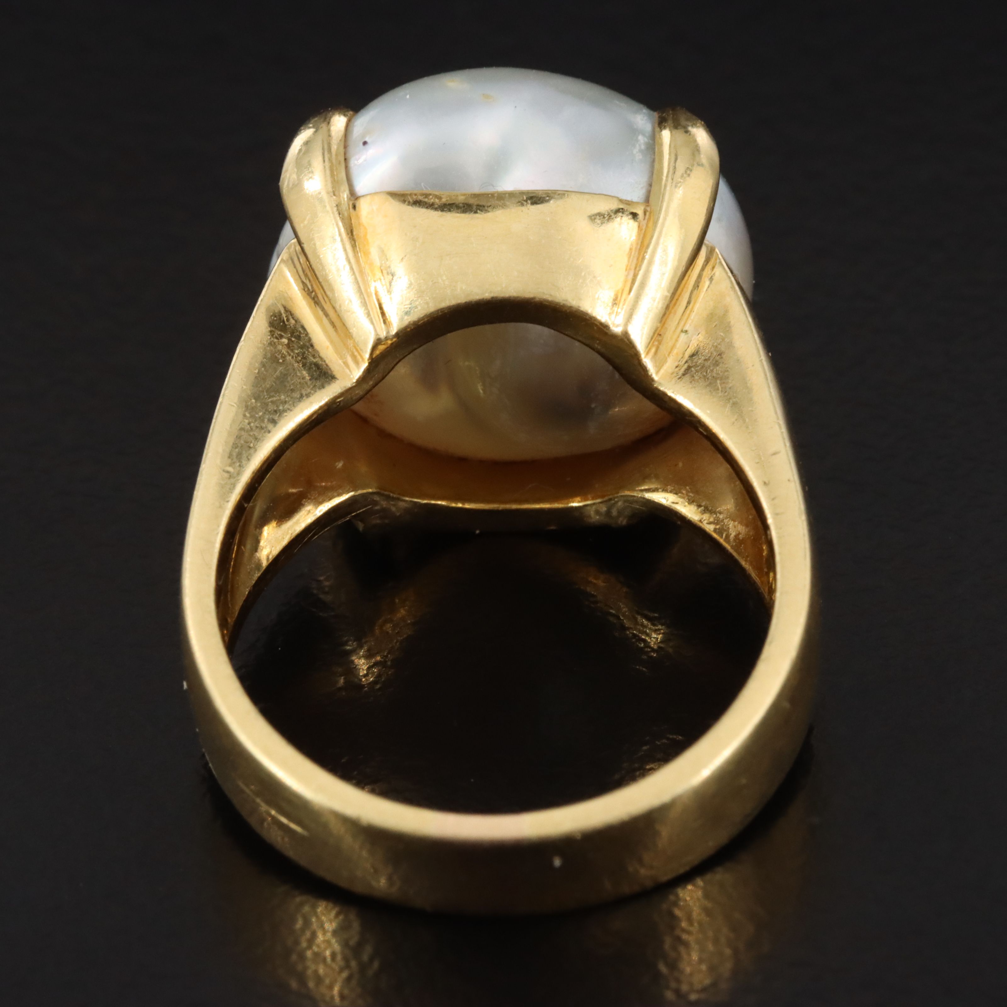 18K Baroque Pearl Ring