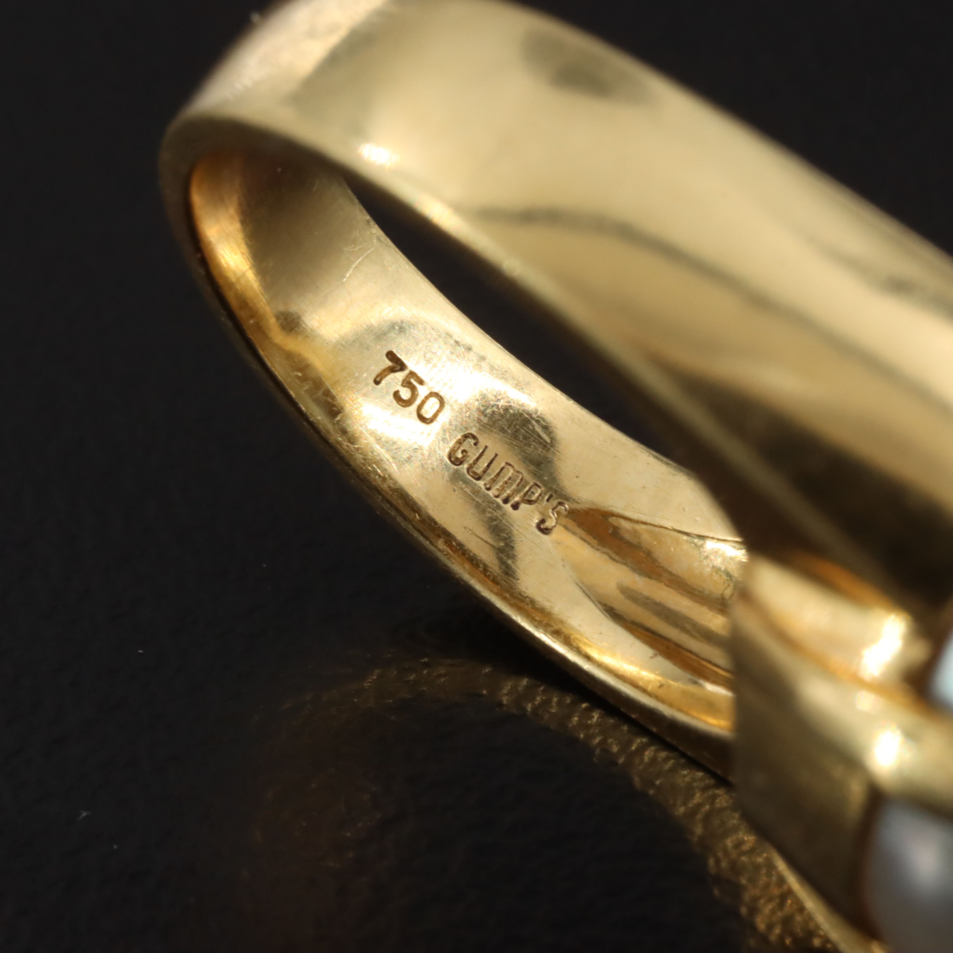 18K Baroque Pearl Ring