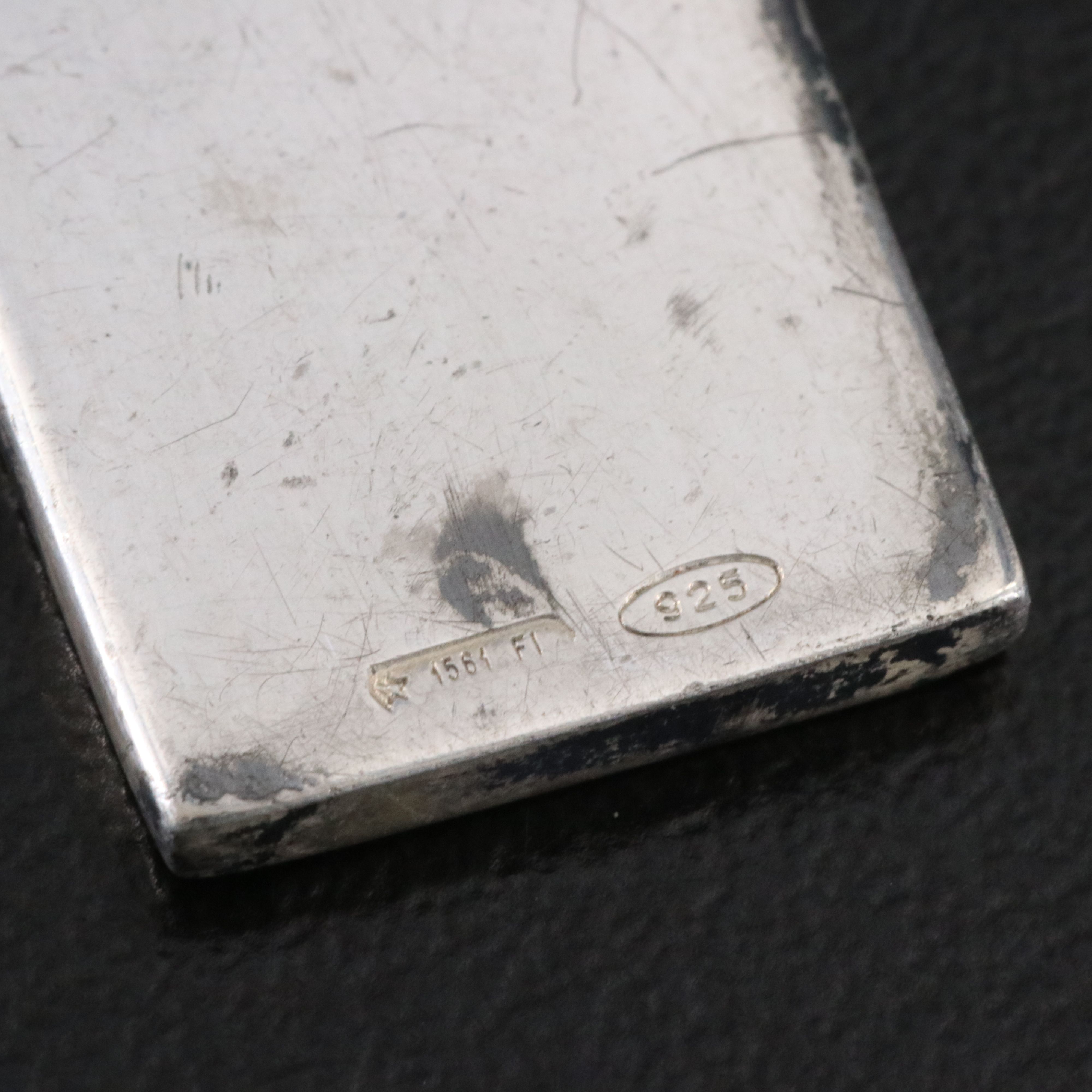 Gucci Sterling G Plate Pendant Necklace