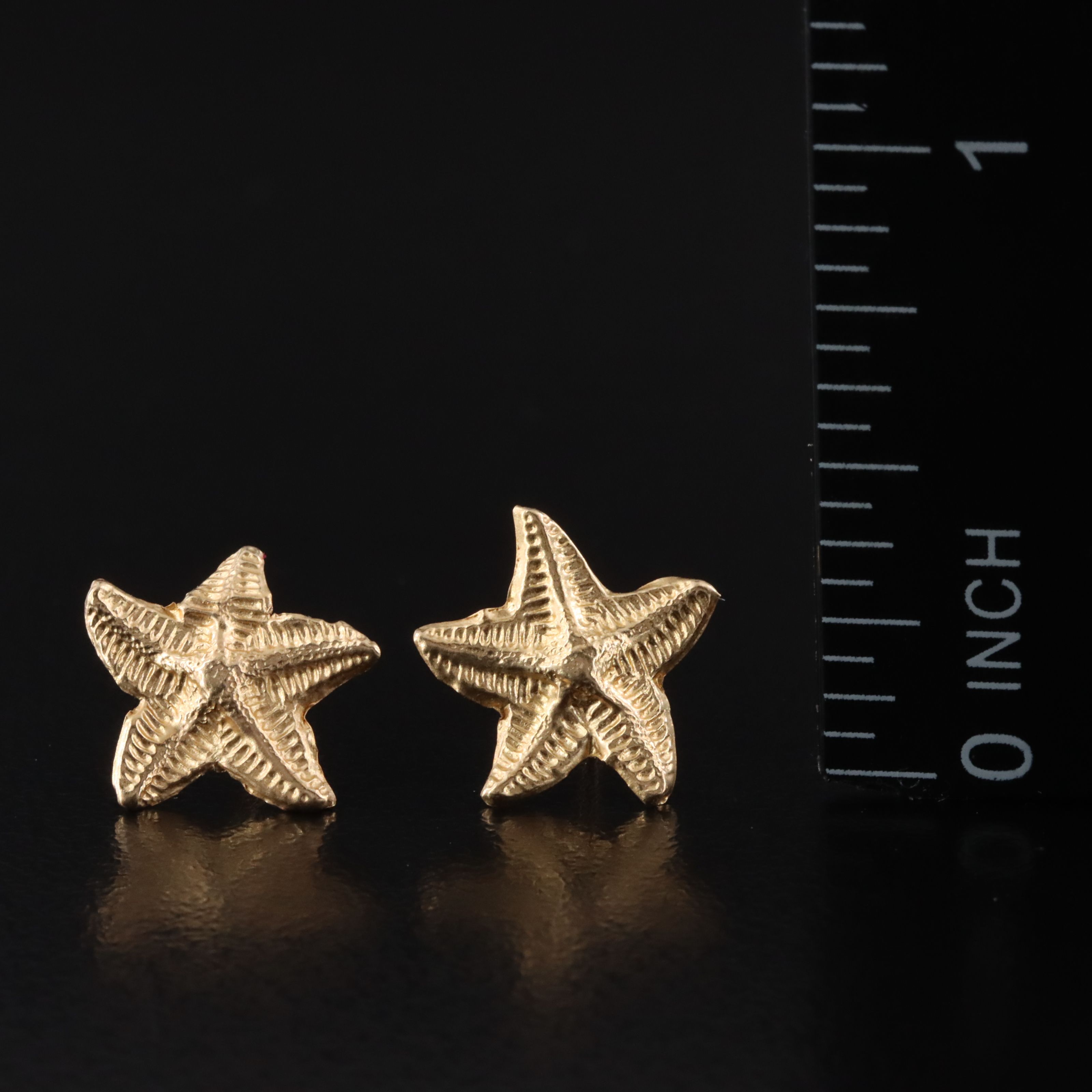 14K Starfish and Michael Anthony Stud Earrings