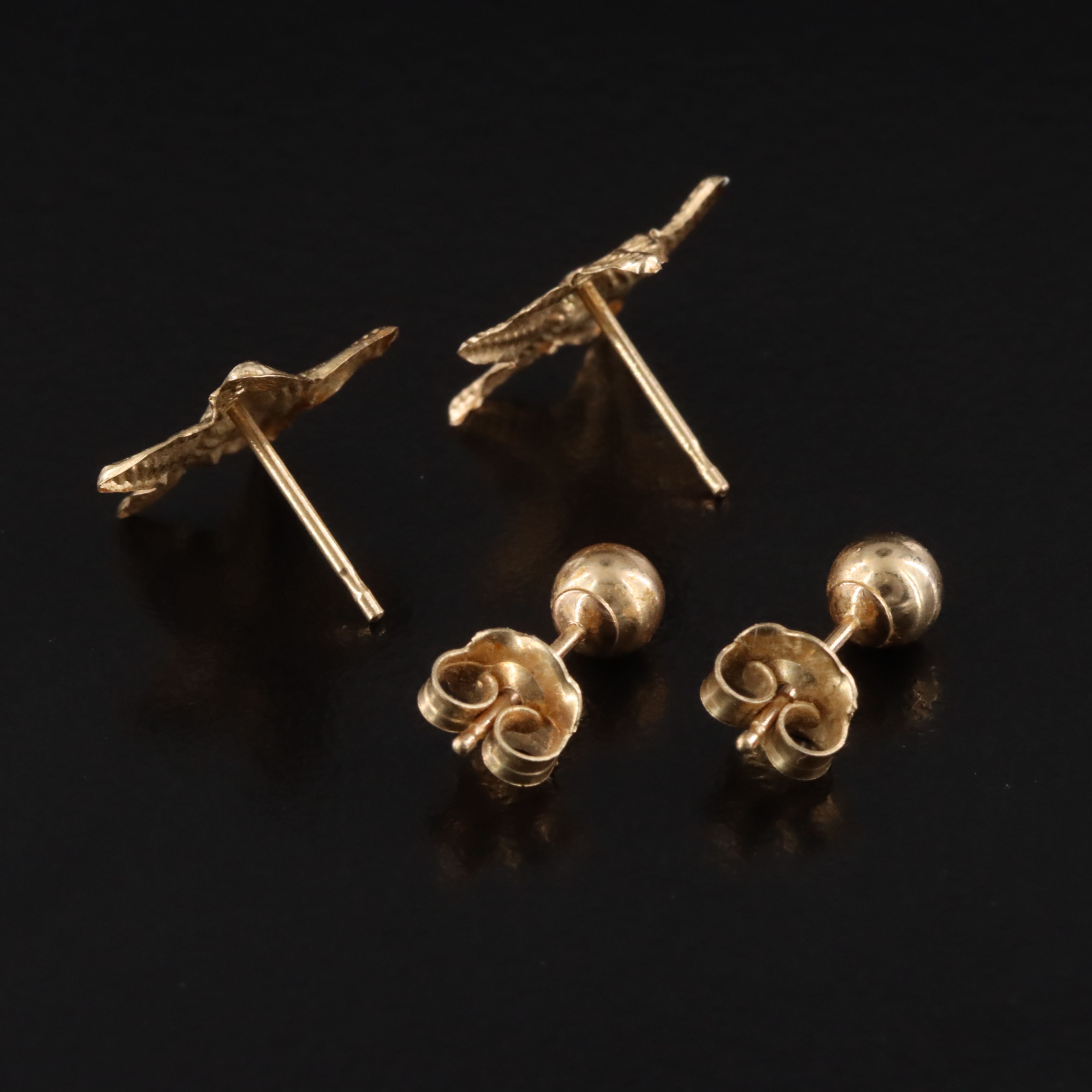 14K Starfish and Michael Anthony Stud Earrings