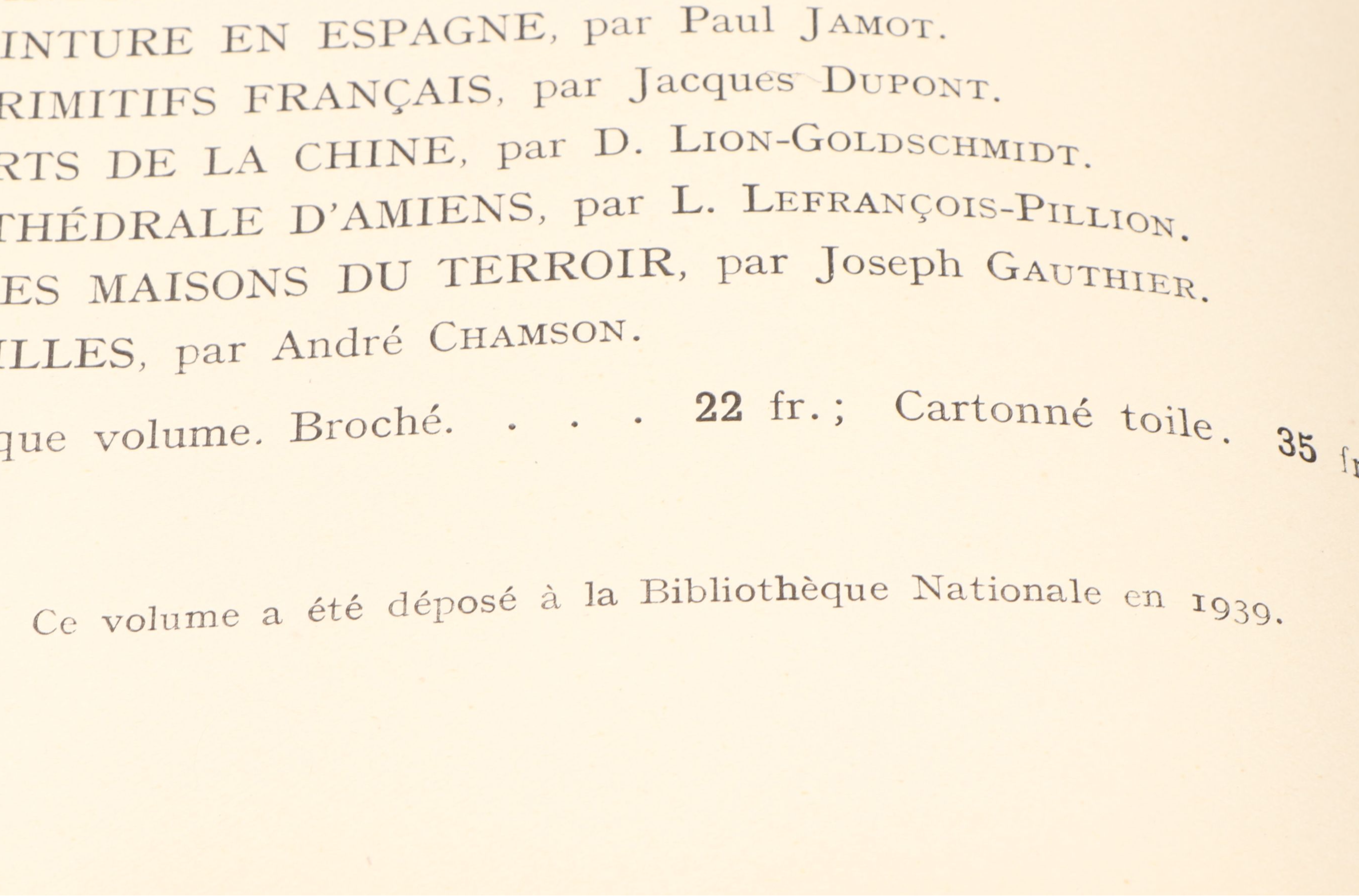 "Le XVIIe Siècle Français" and More French Art History Books, Mid-20th C.