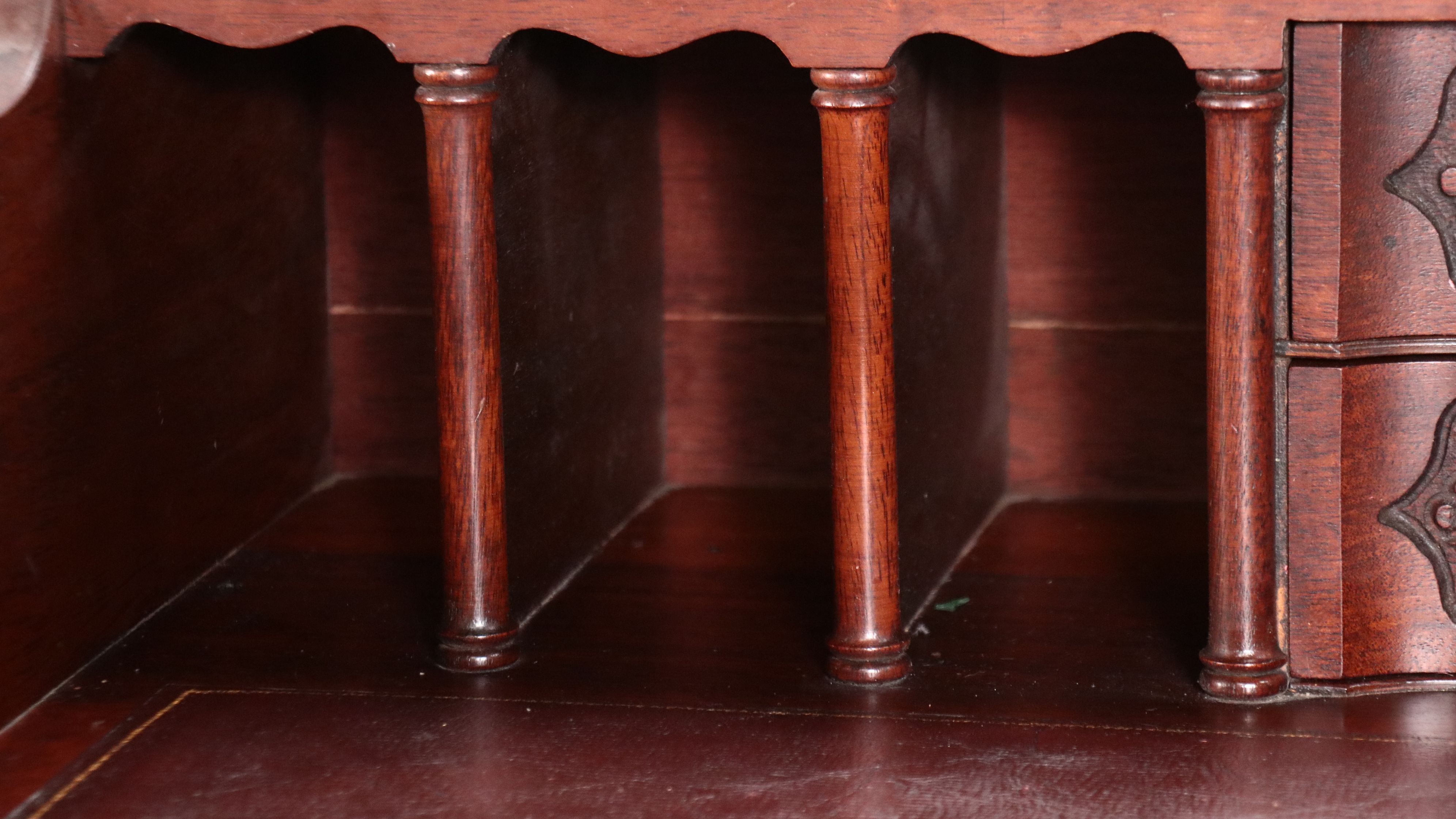 Louis XVI Style Mahogany Vitrine Sideboard with Mirrored Side Galleries