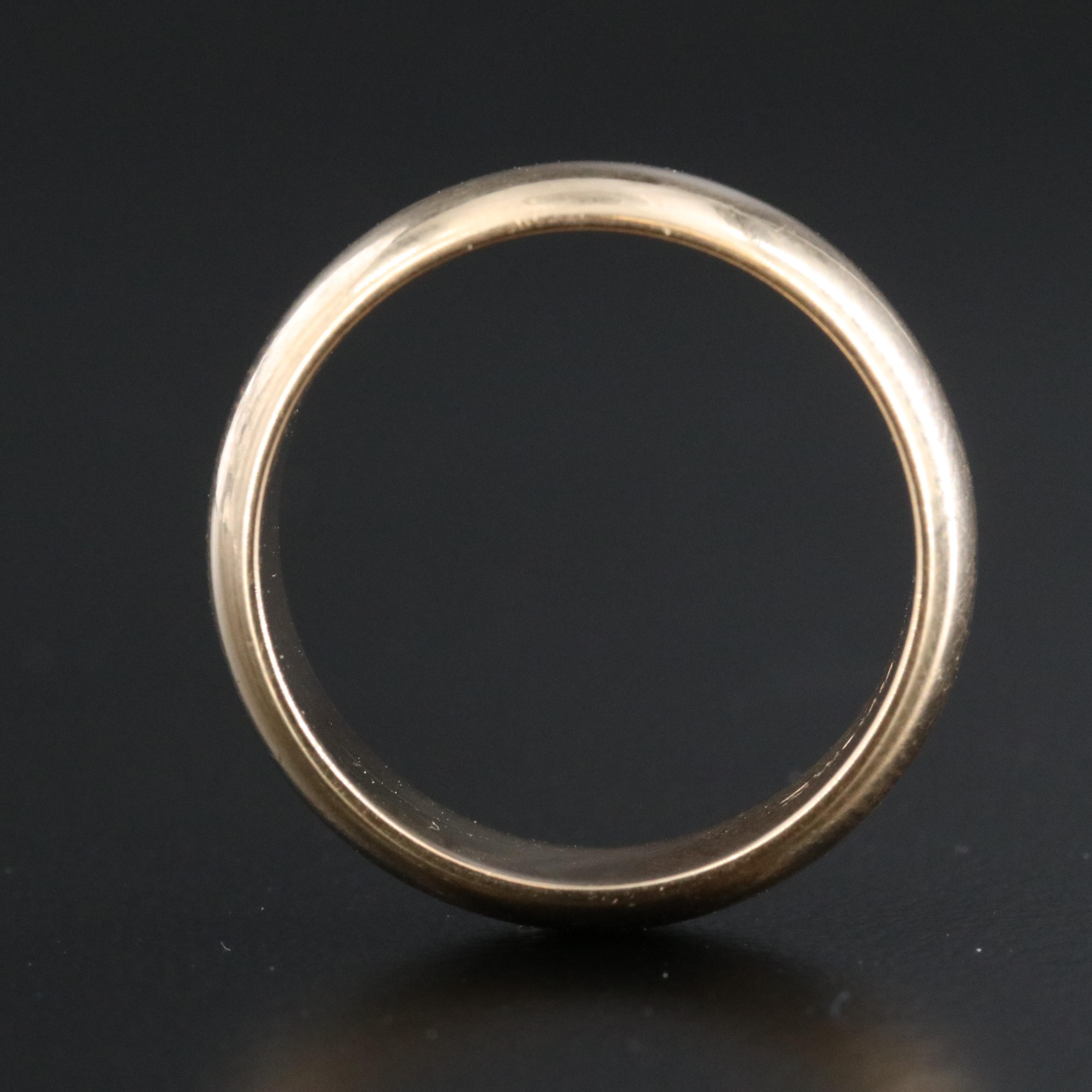 Vintage 14K Half-Round Band